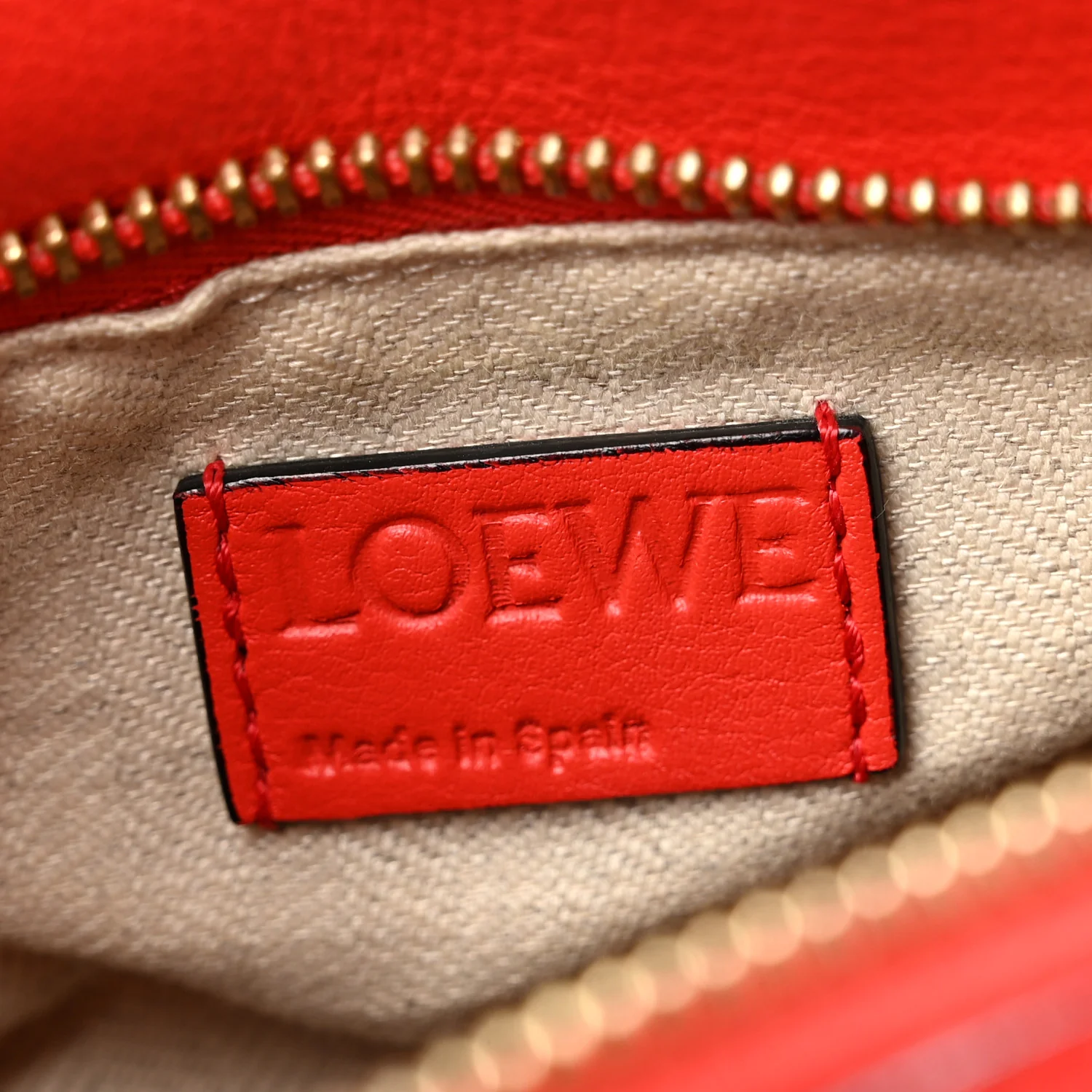 Calfskin Small Puzzle Bag Scarlet - Image 6