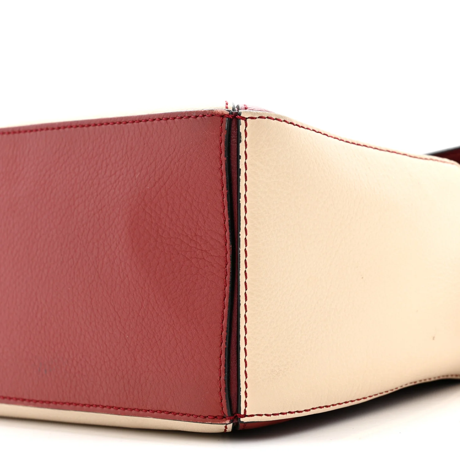 Calfskin Small Puzzle Bag Wine Garnet - Image 8