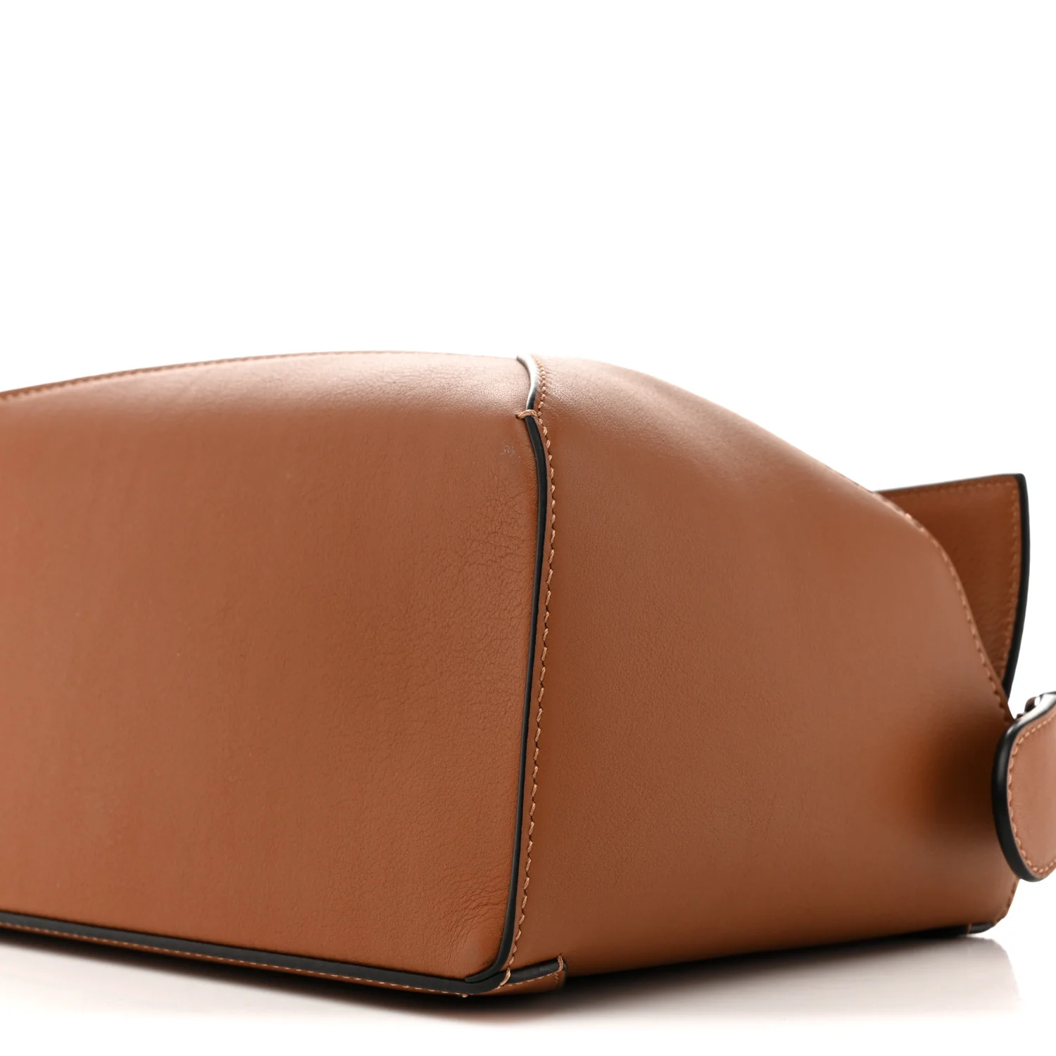 Calfskin Small Puzzle Edge Bag Tan - Image 10