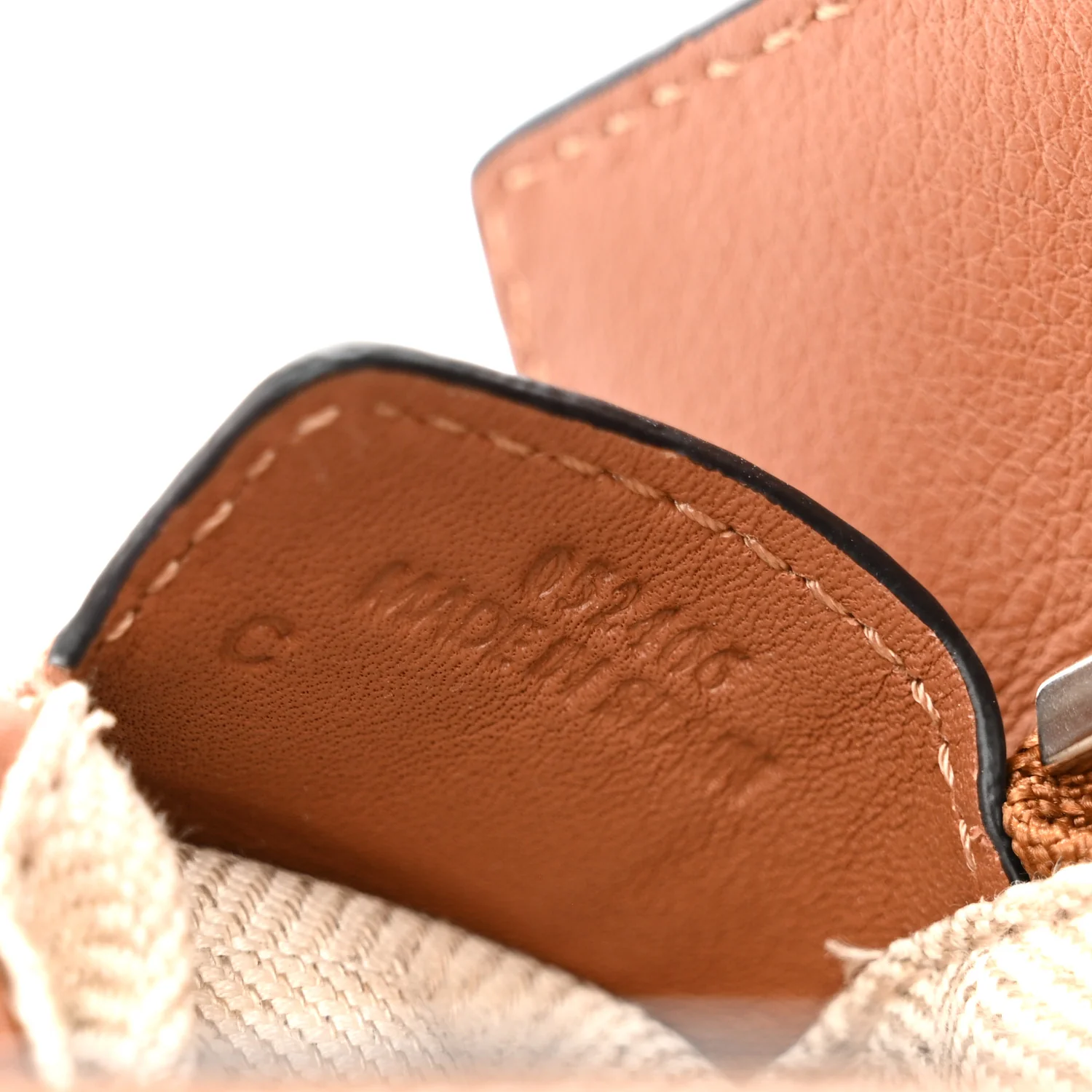 Calfskin Small Puzzle Edge Bag Tan - Image 7