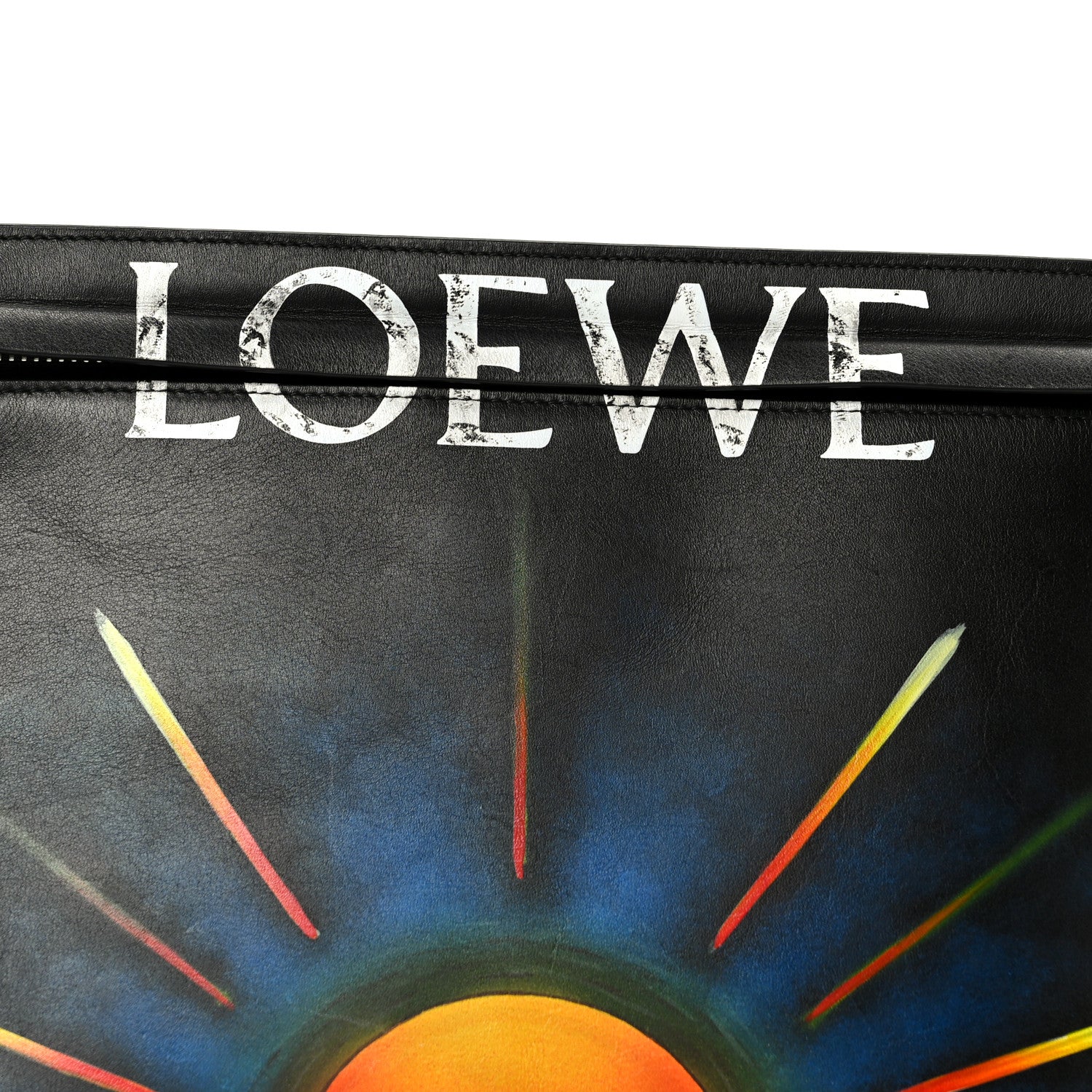 Calfskin Sol Negro T Pouch Bag Black - Image 8