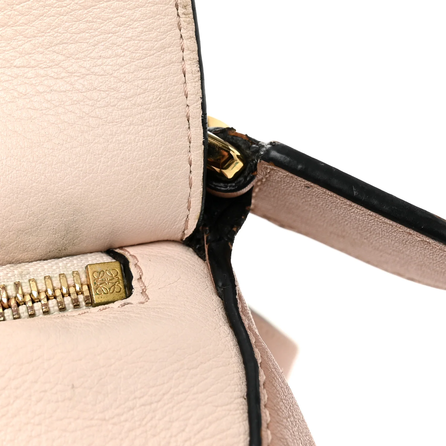 Calfskin Suede Small Puzzle Bag Blush - Image 12
