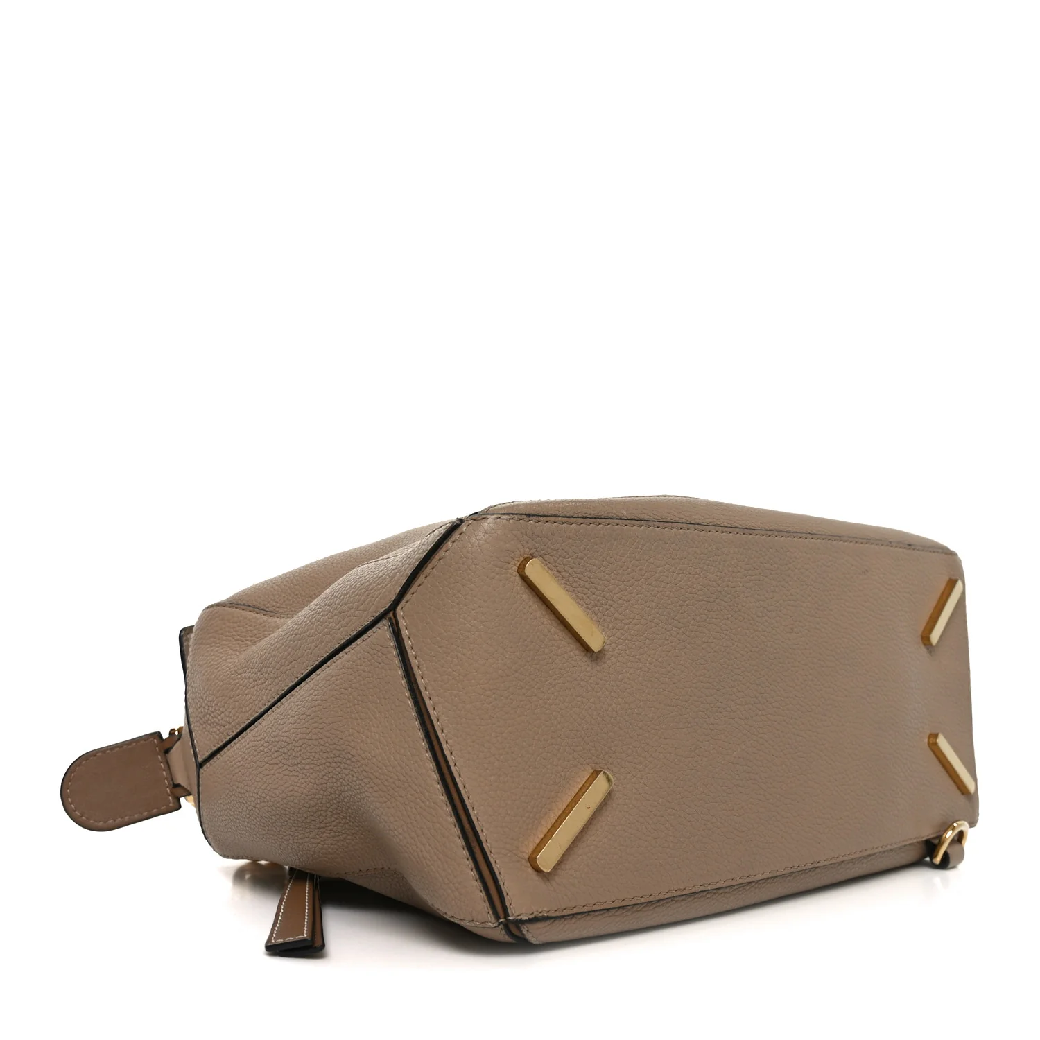 Grained Calfskin Medium Puzzle Bag Sand Mink - Image 4