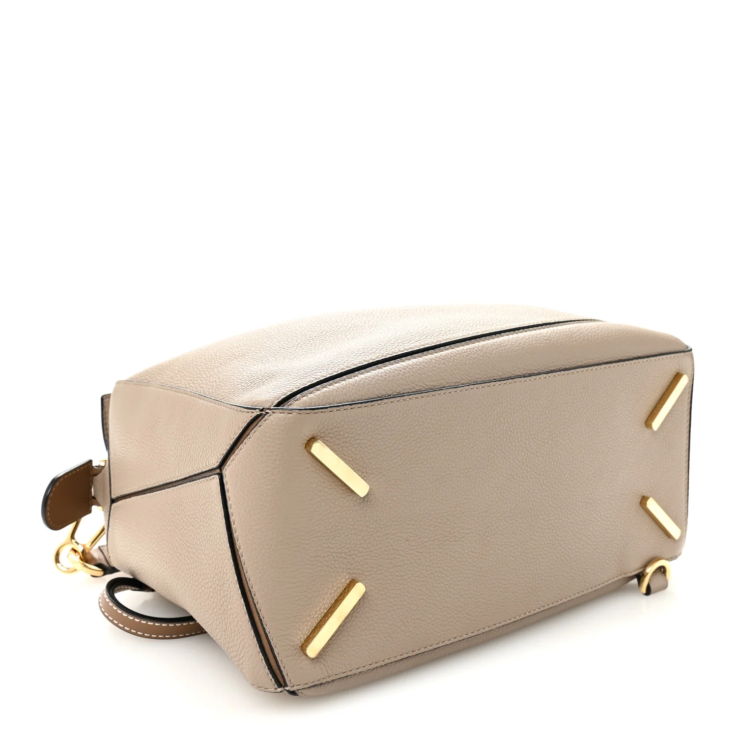 Grained Calfskin Medium Puzzle Bag Sand Mink - Image 4