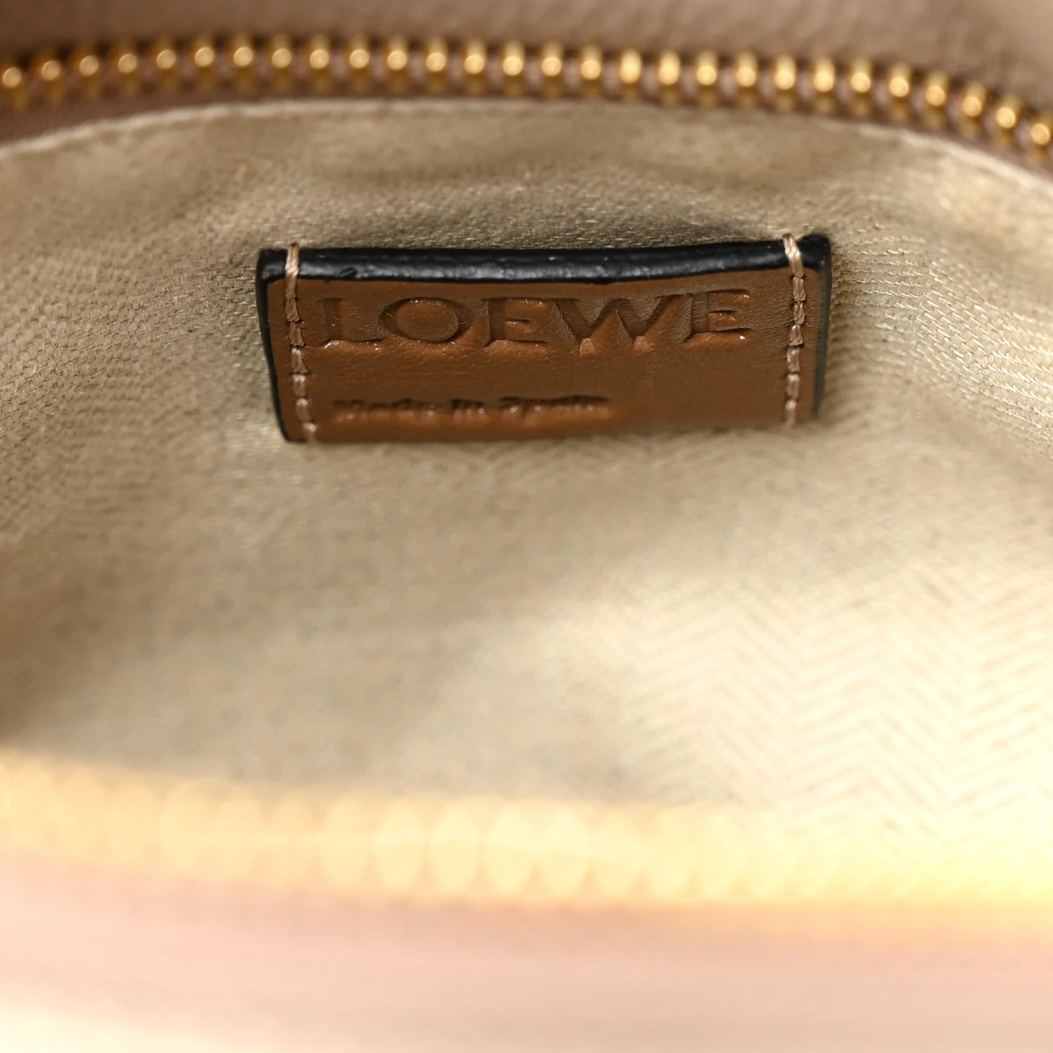 Grained Calfskin Medium Puzzle Bag Sand Mink - Image 6