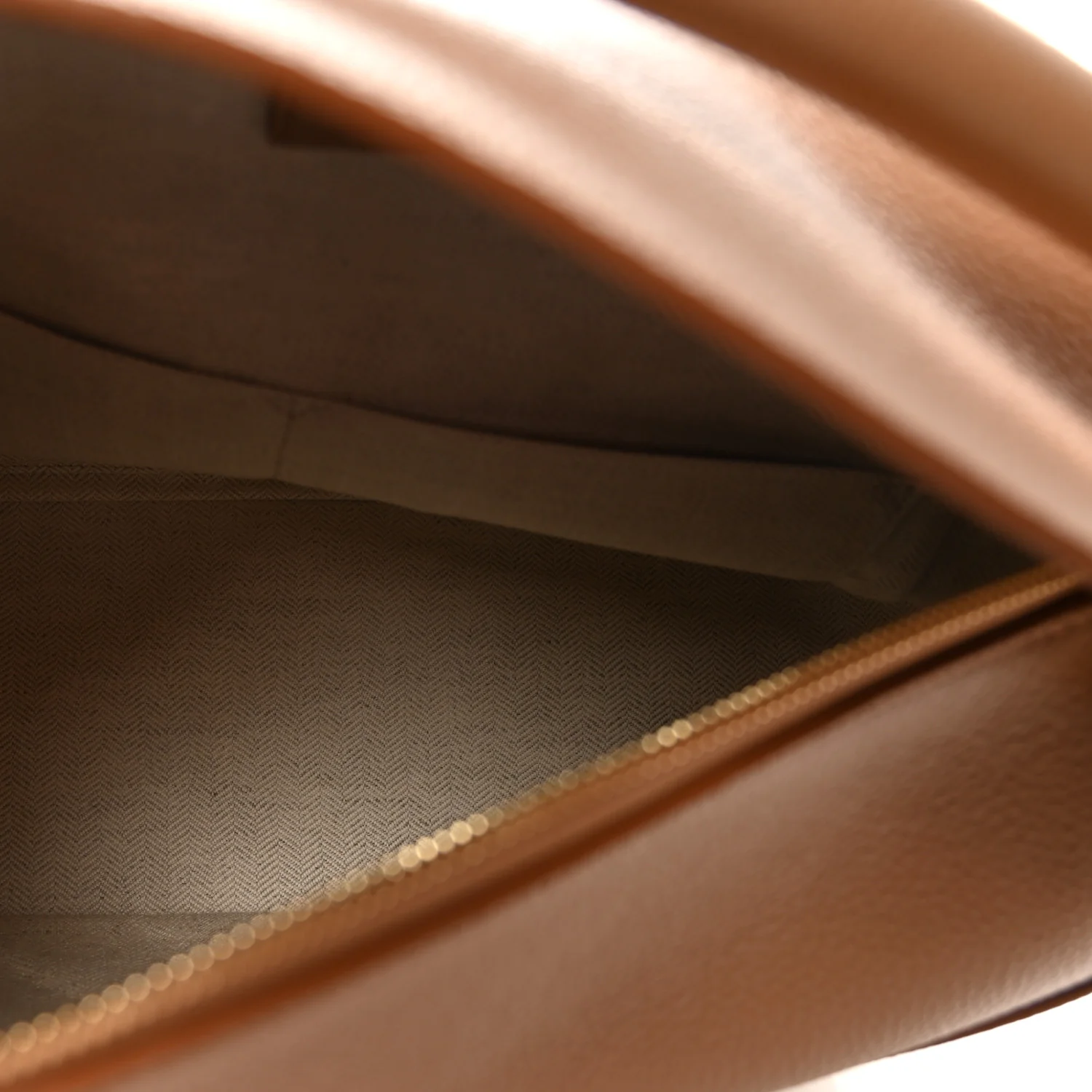 Grained Calfskin Medium Puzzle Edge Bag Toffee - Image 5