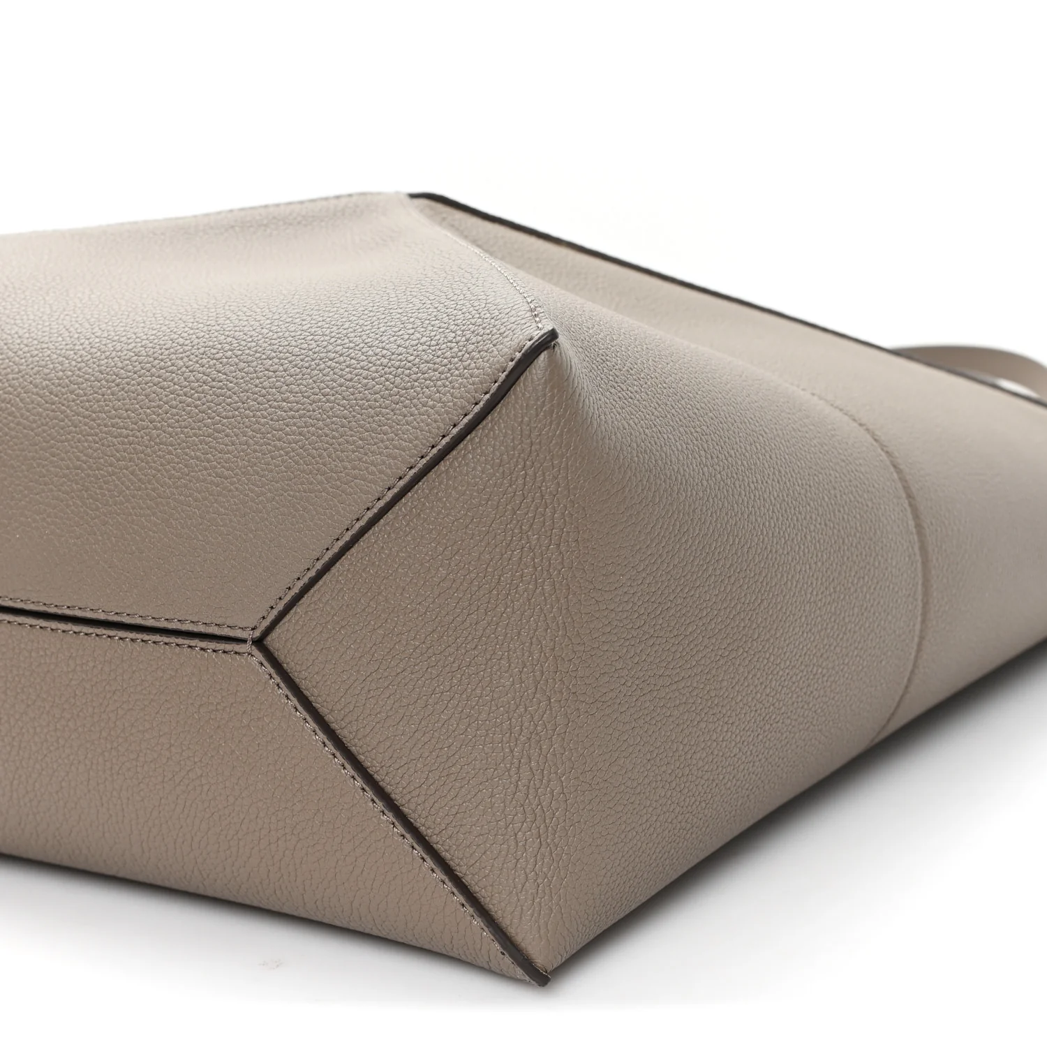 Grained Calfskin Medium Puzzle Fold Tote Taupe - Image 9