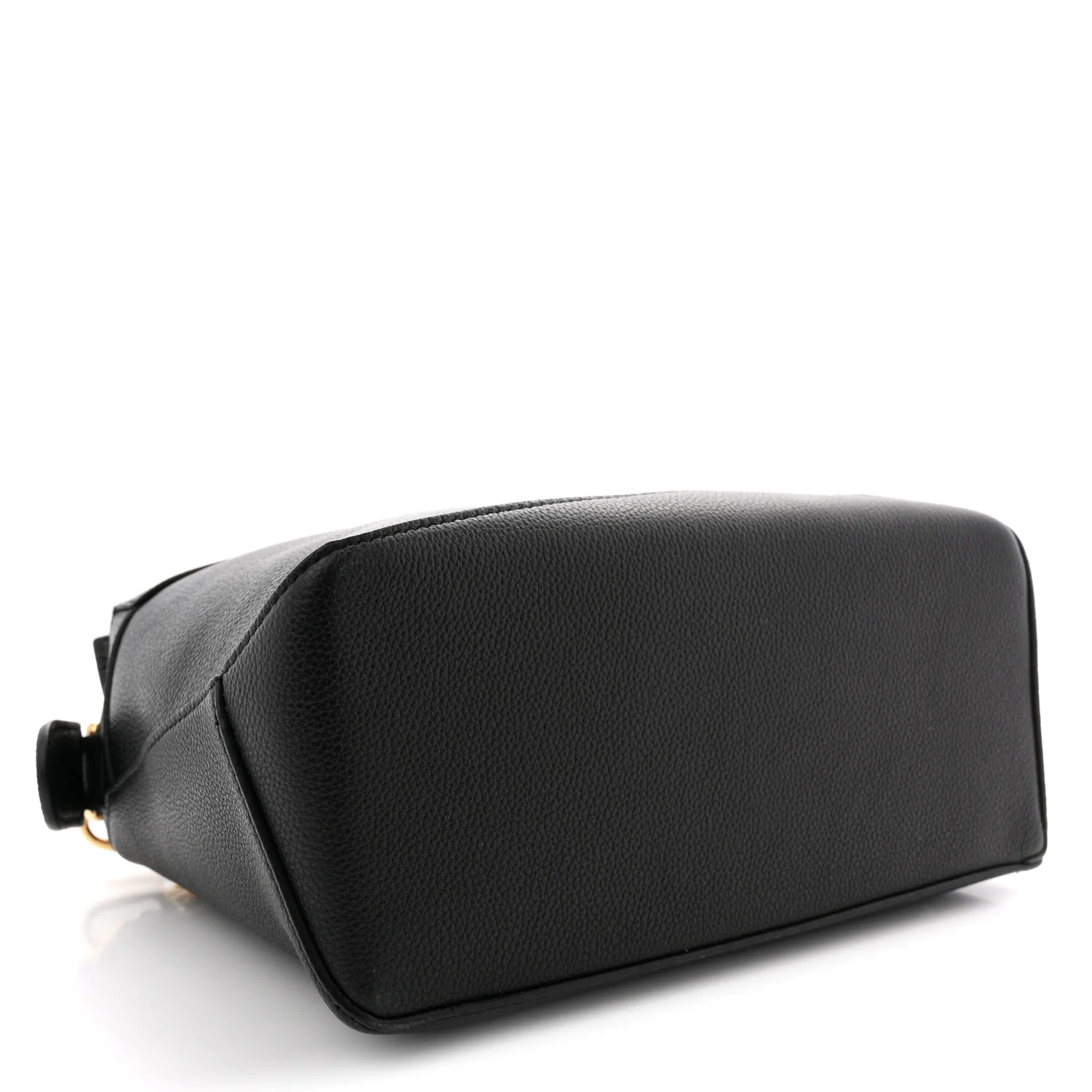 Grained Calfskin Small Puzzle Bag Black - Image 4