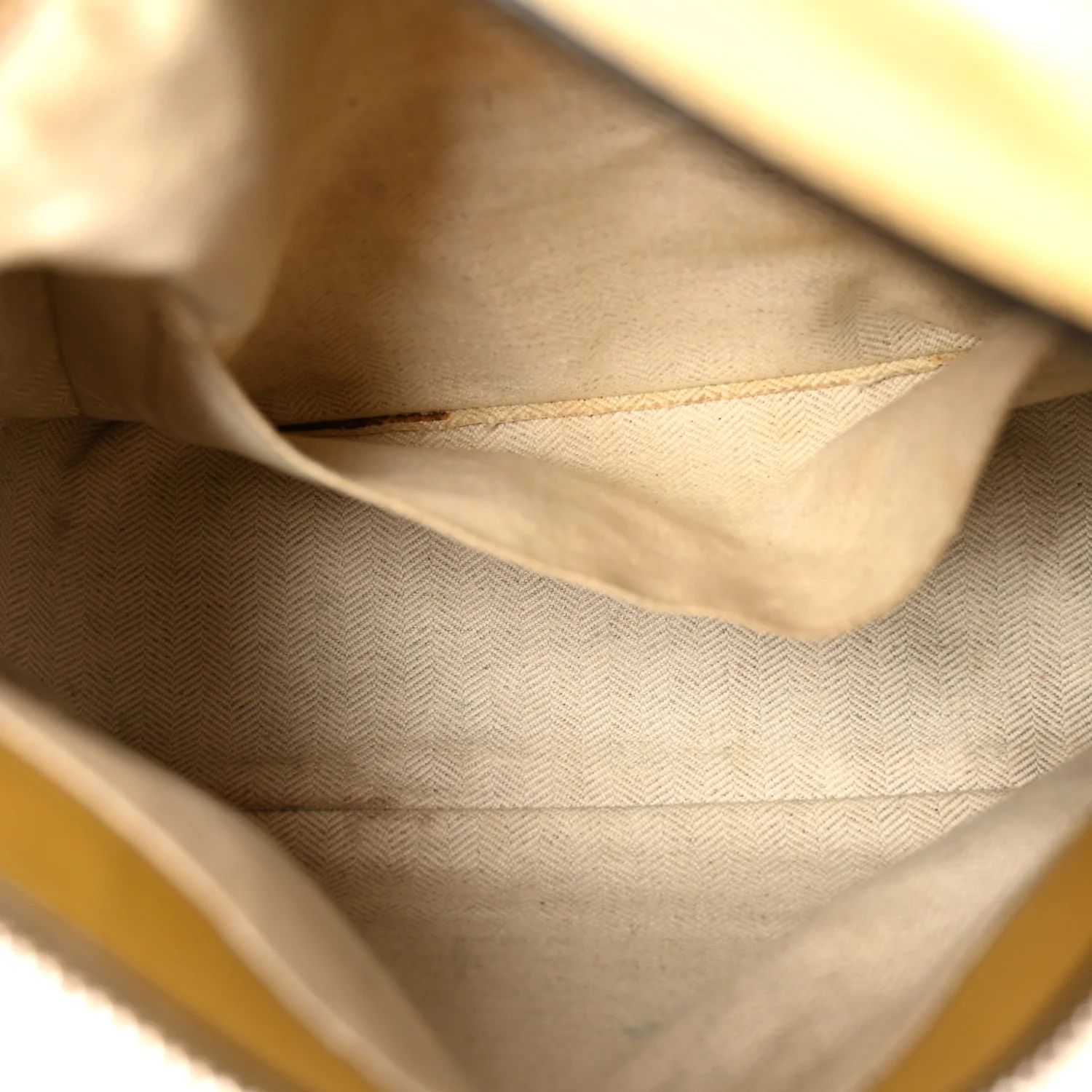 Grained Calfskin Small Puzzle Bag Ocre Yellow - Image 5