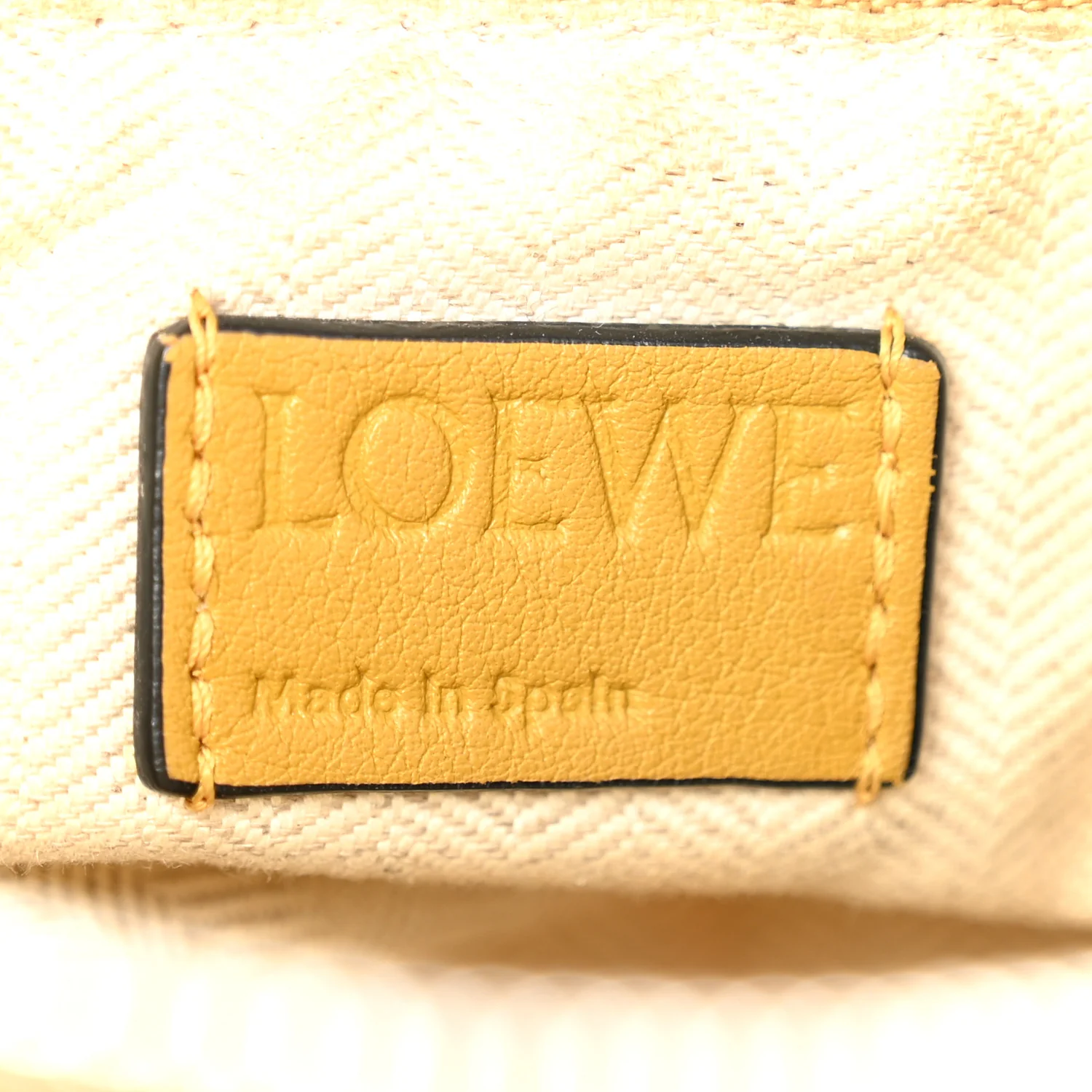 Grained Calfskin Small Puzzle Bag Ocre Yellow - Image 6