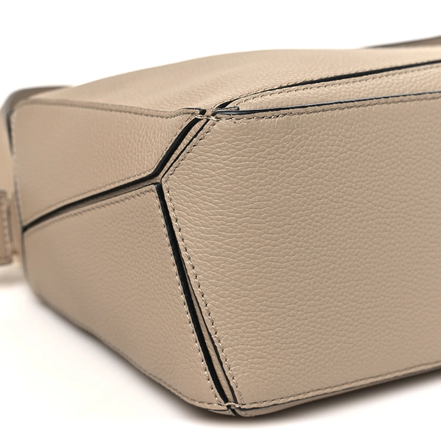Grained Calfskin Small Puzzle Bag Sand - Image 8