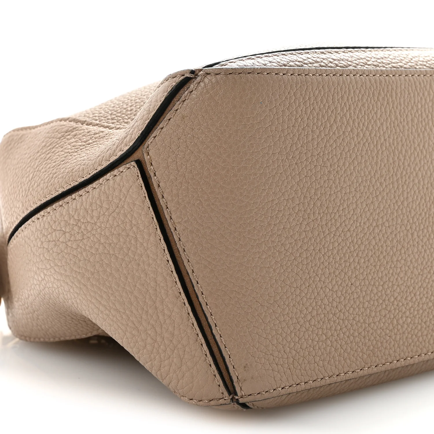 Grained Calfskin Small Puzzle Bag Sand Mink - Image 8