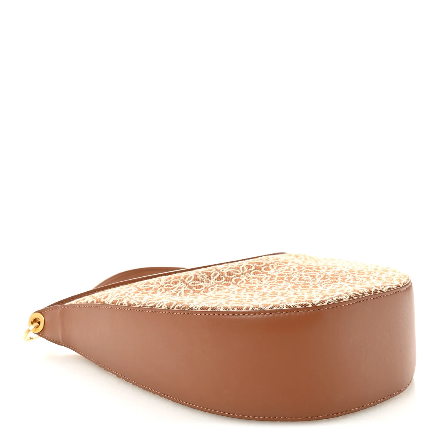 Jacquard Anagram Calfskin Luna Bag Tan Pecan - Image 4