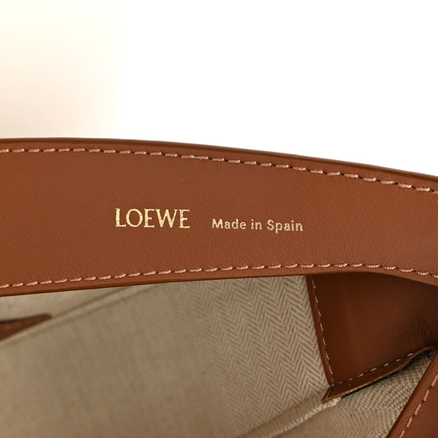 Jacquard Anagram Calfskin Luna Bag Tan Pecan - Image 7