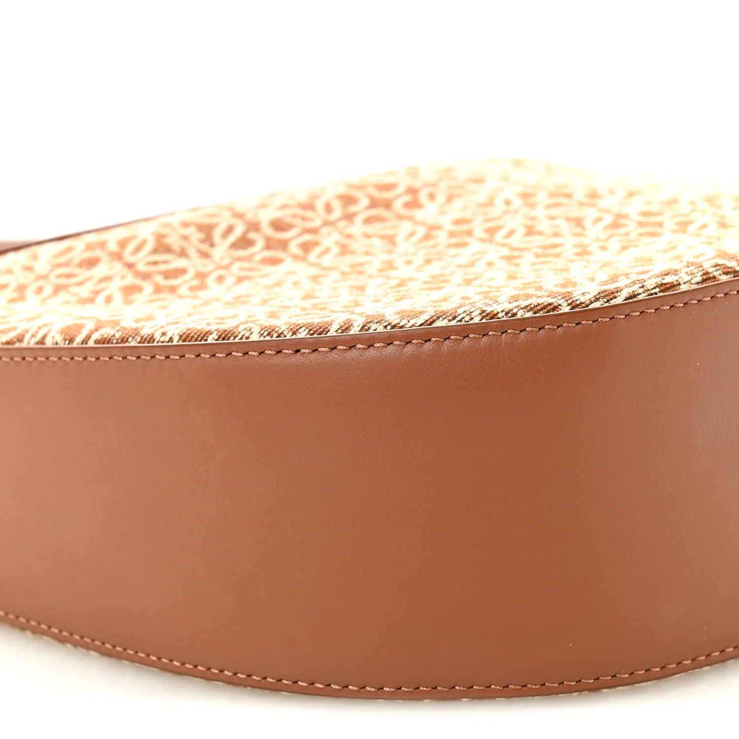 Jacquard Anagram Calfskin Luna Bag Tan Pecan - Image 9
