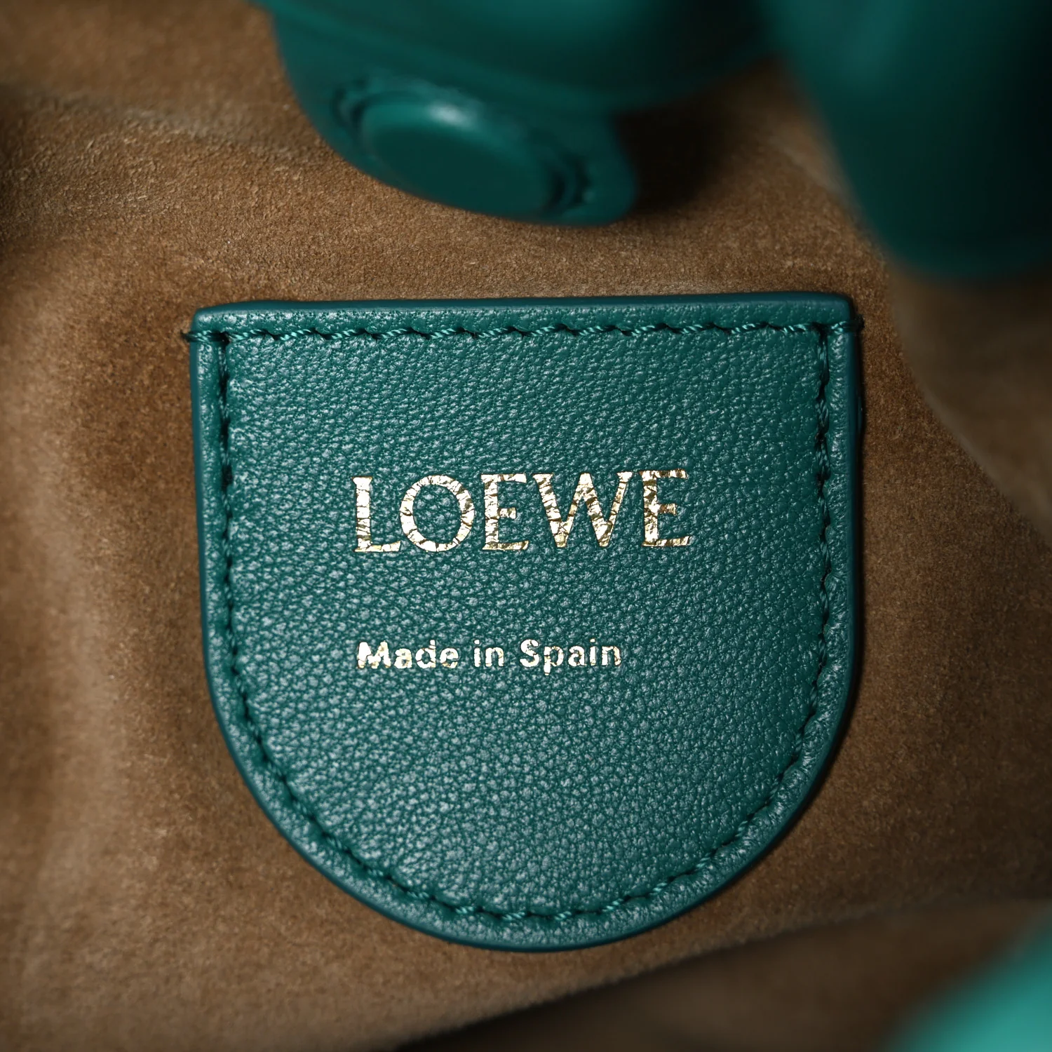 Mellow Nappa Lambskin Jade Mini Flamenco Knot Clutch Emerald Green - Image 6