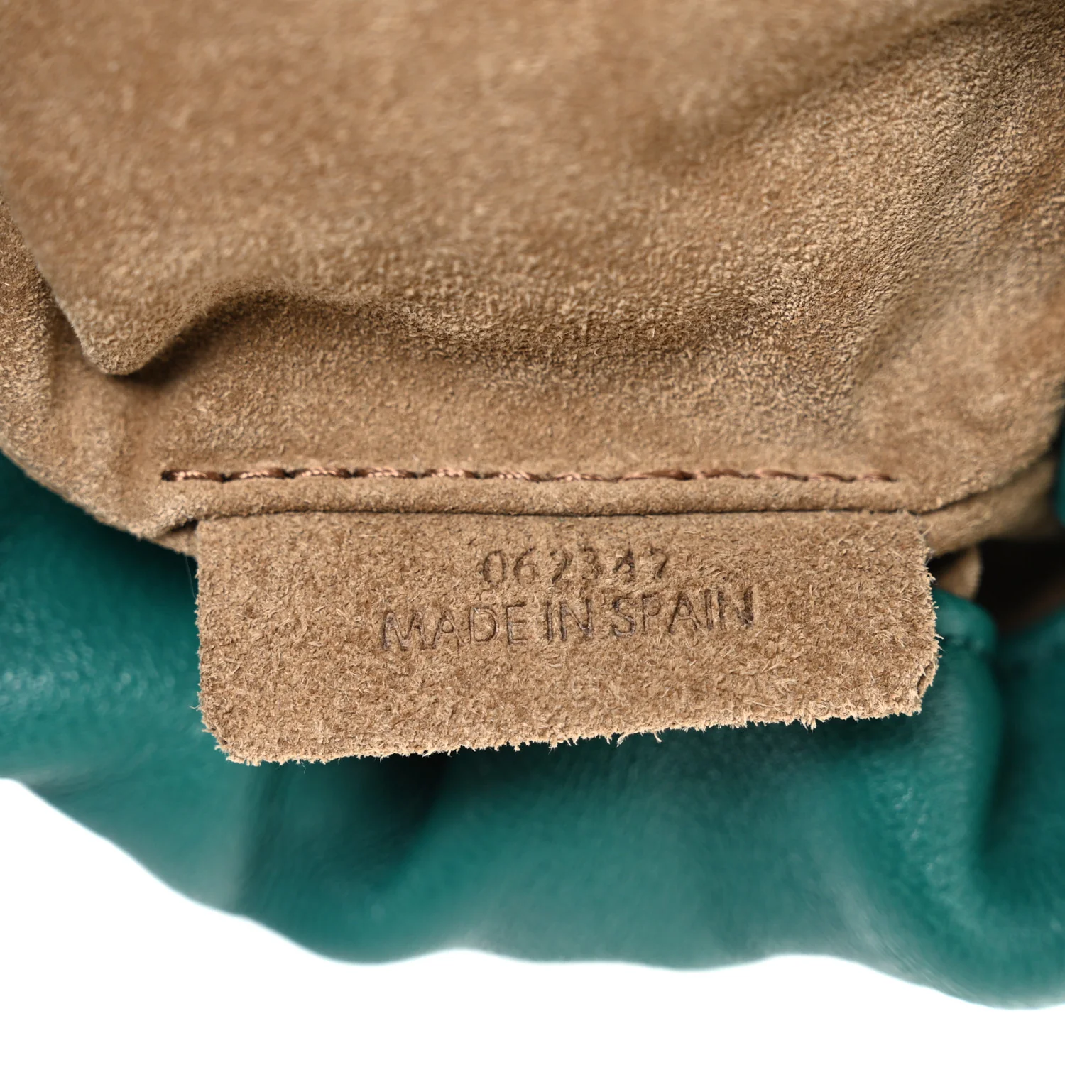 Mellow Nappa Lambskin Jade Mini Flamenco Knot Clutch Emerald Green - Image 7
