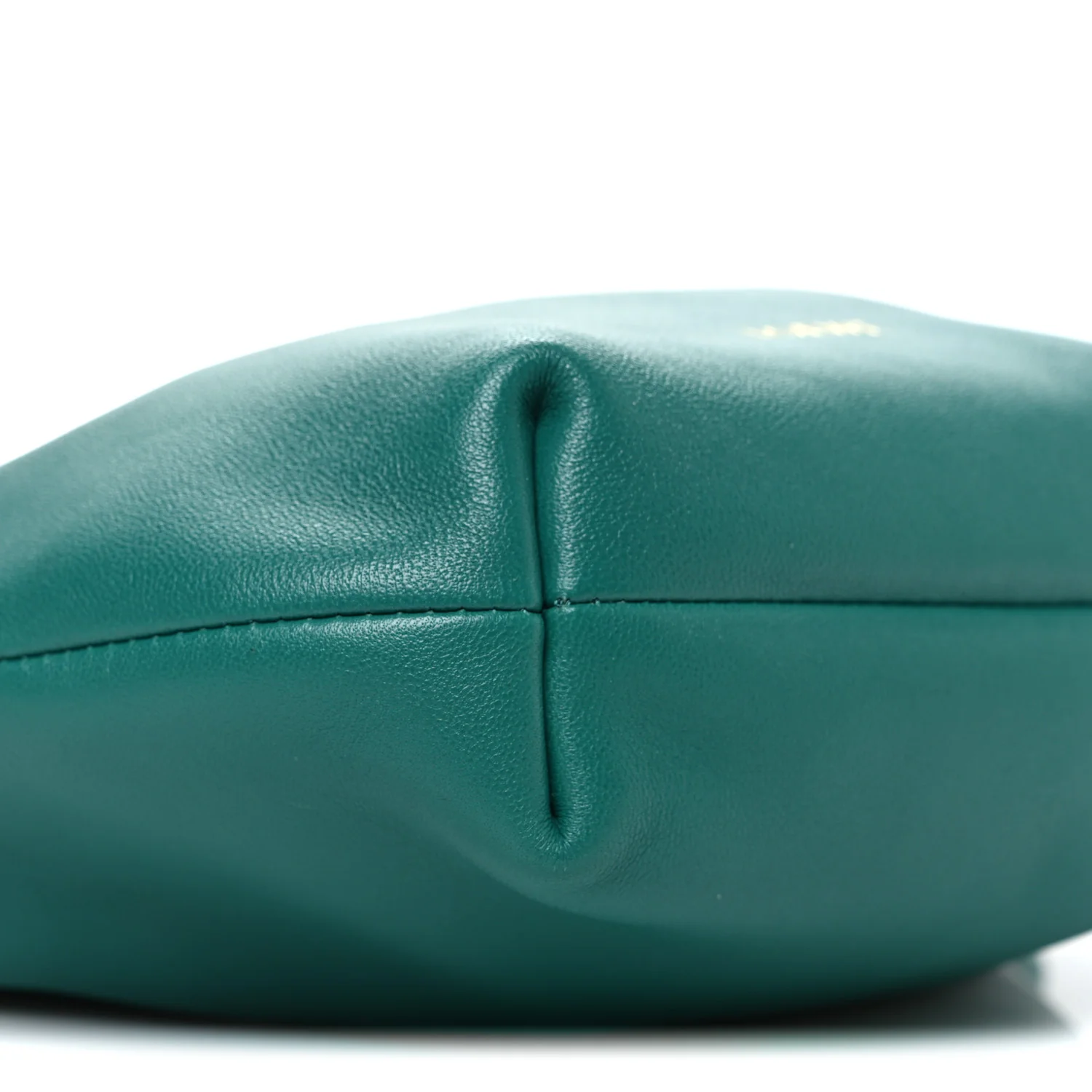 Mellow Nappa Lambskin Jade Mini Flamenco Knot Clutch Emerald Green - Image 9