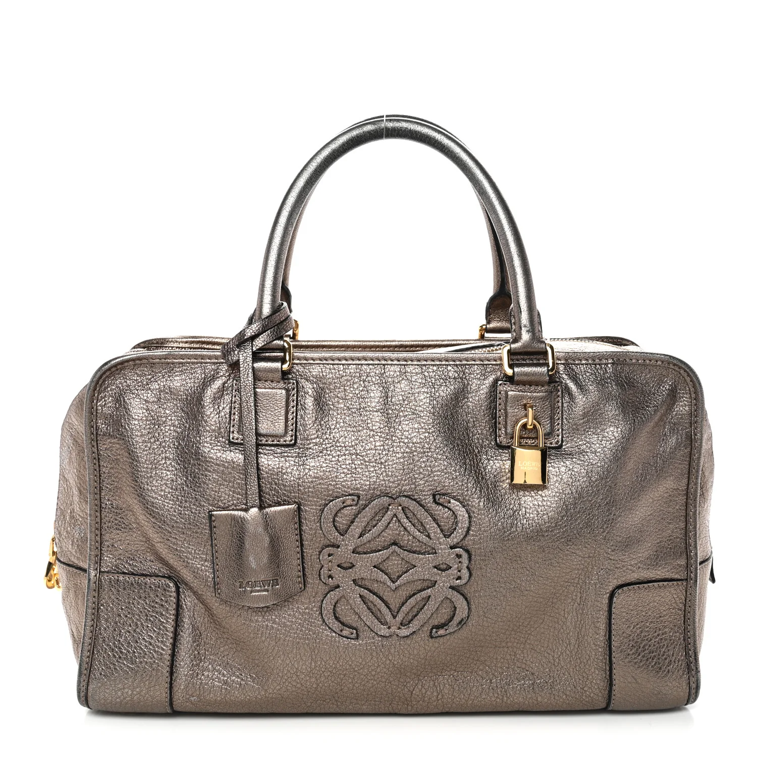 Metallic Calfskin Amazona 28 Bronze