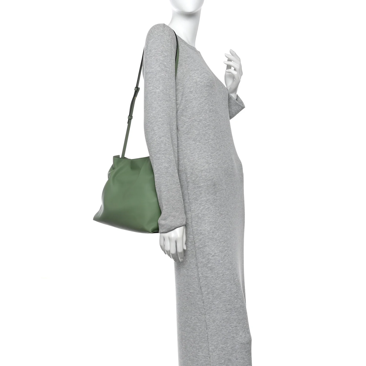 Nappa Flamenco Knot Clutch Rosemary - Image 2