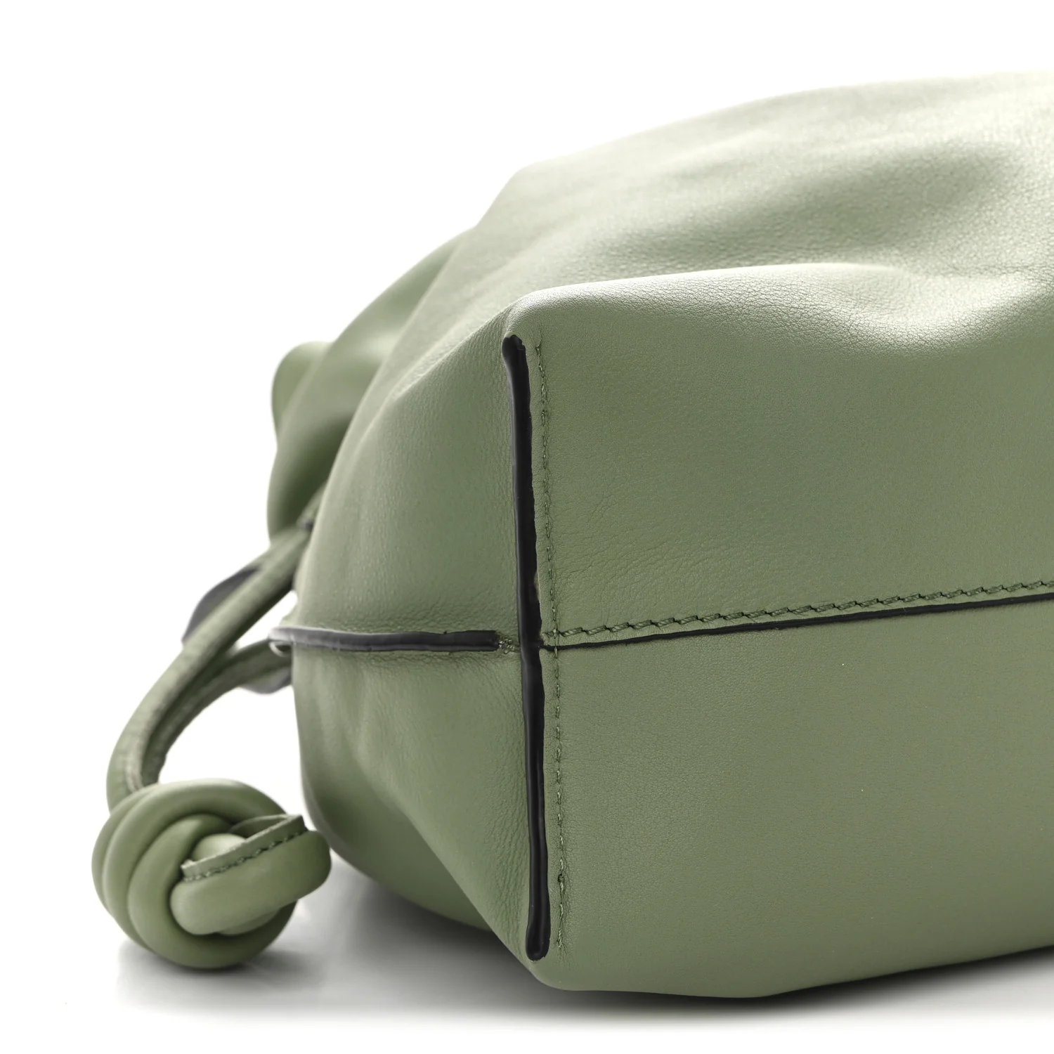 Nappa Flamenco Knot Clutch Rosemary - Image 9