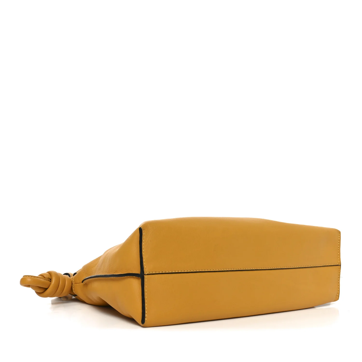 Nappa Medium Flamenco Knot Bag Mustard - Image 4