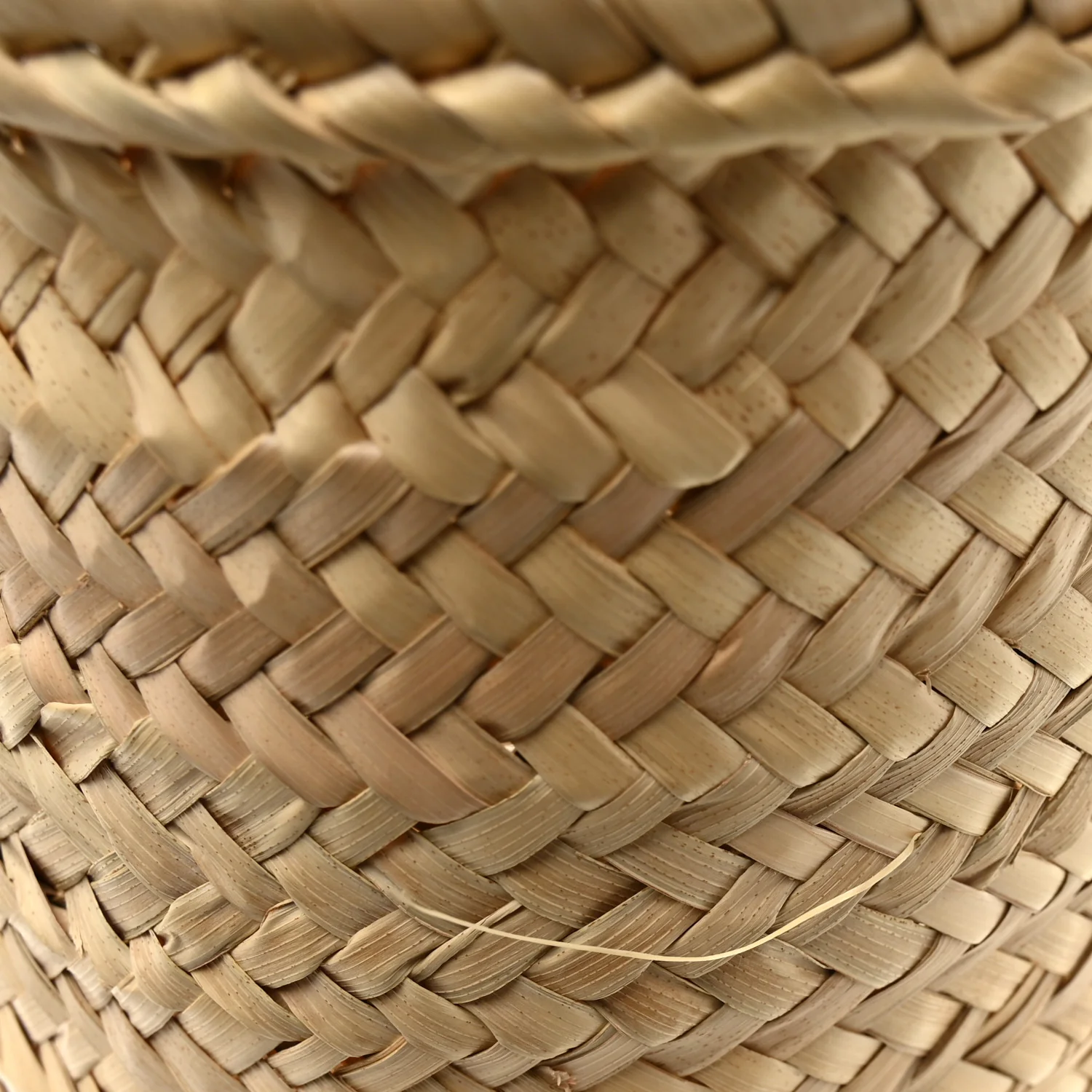 Raffia Basket Tote Bag Natural Tan - Image 10