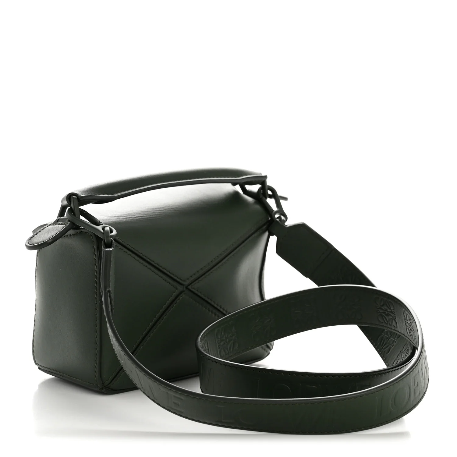 Satin Calfskin Mini Puzzle Bag Vintage Khaki - Image 3