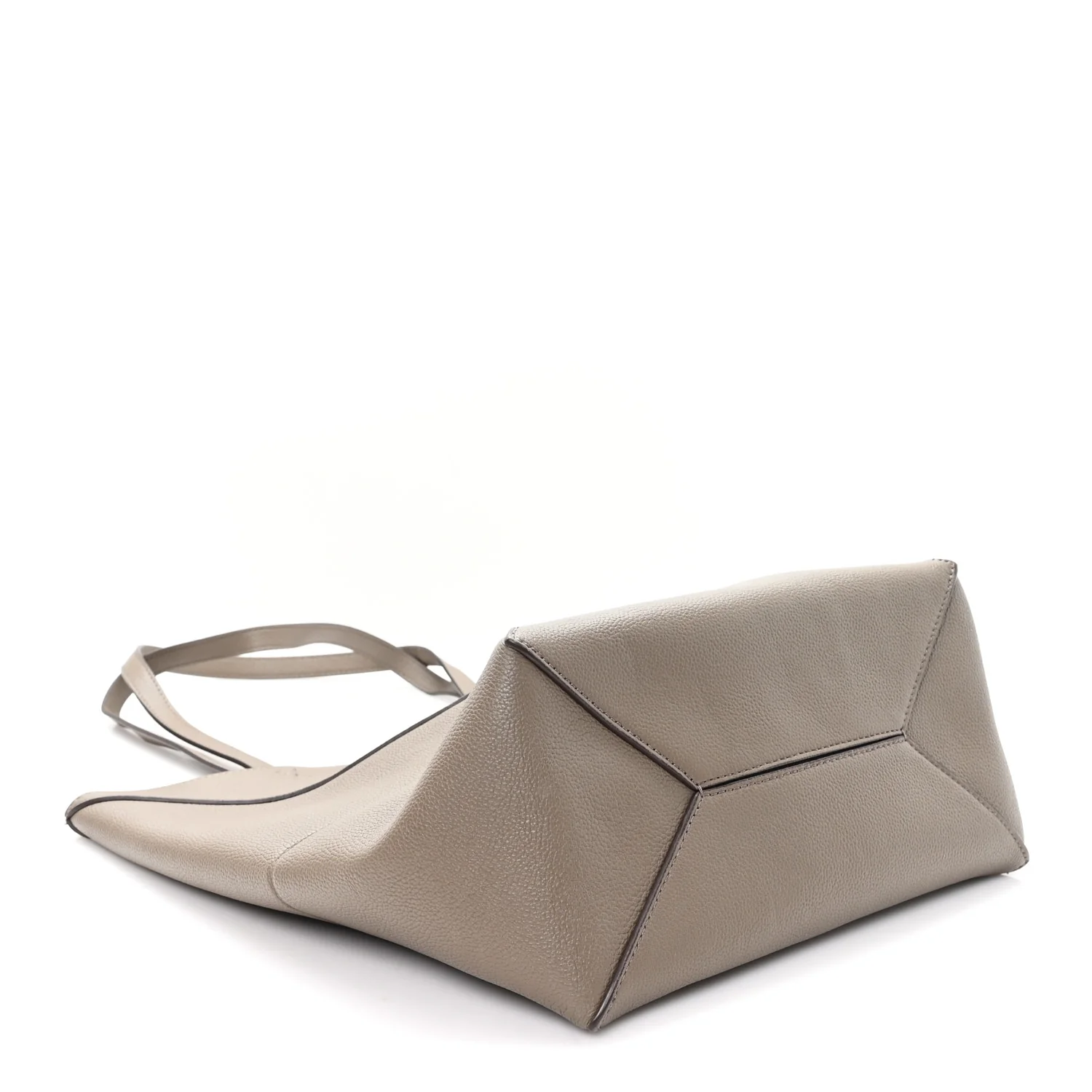 Shiny Calfskin Medium Puzzle Fold Tote Sand - Image 4