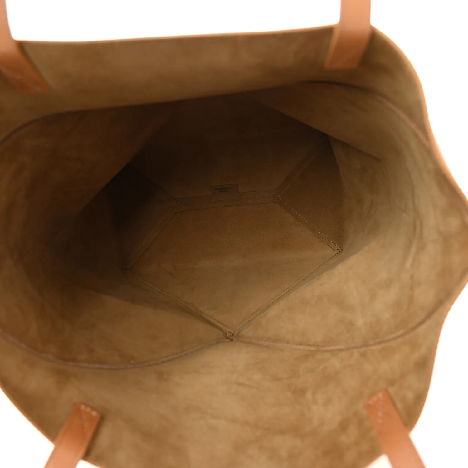 Shiny Calfskin Medium Puzzle Fold Tote Warm Desert - Image 5