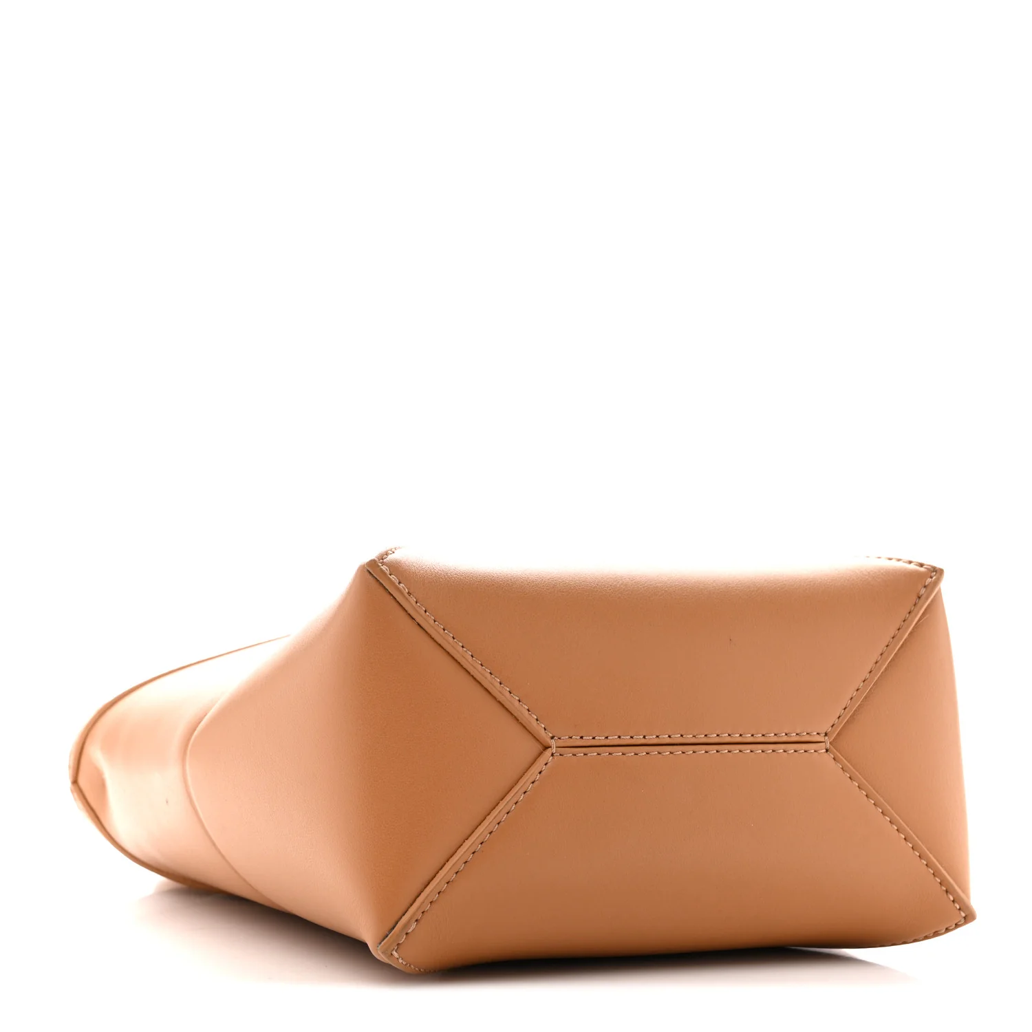 Shiny Calfskin Mini Puzzle Fold Tote Warm Desert - Image 4