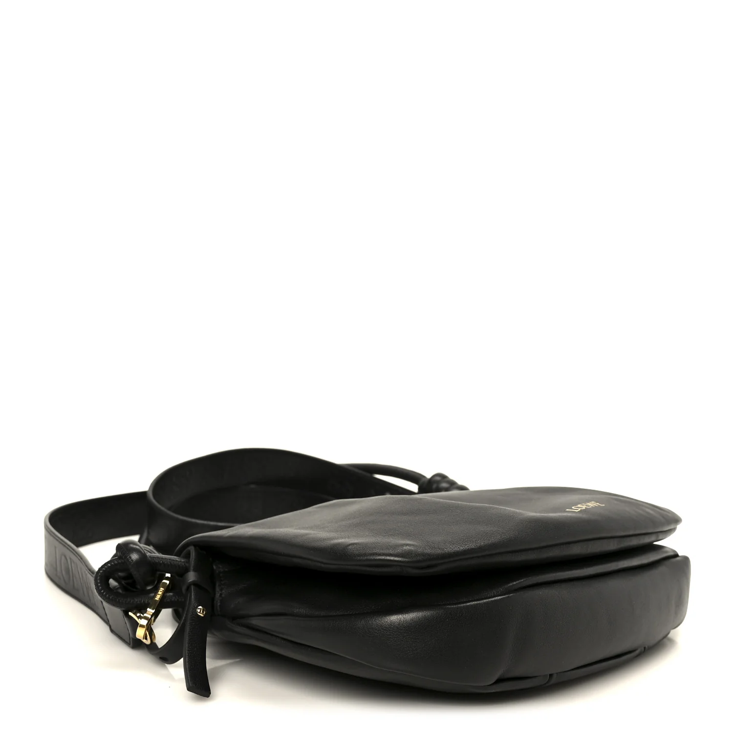 Shiny Nappa Calfskin Paseo Satchel Black - Image 4