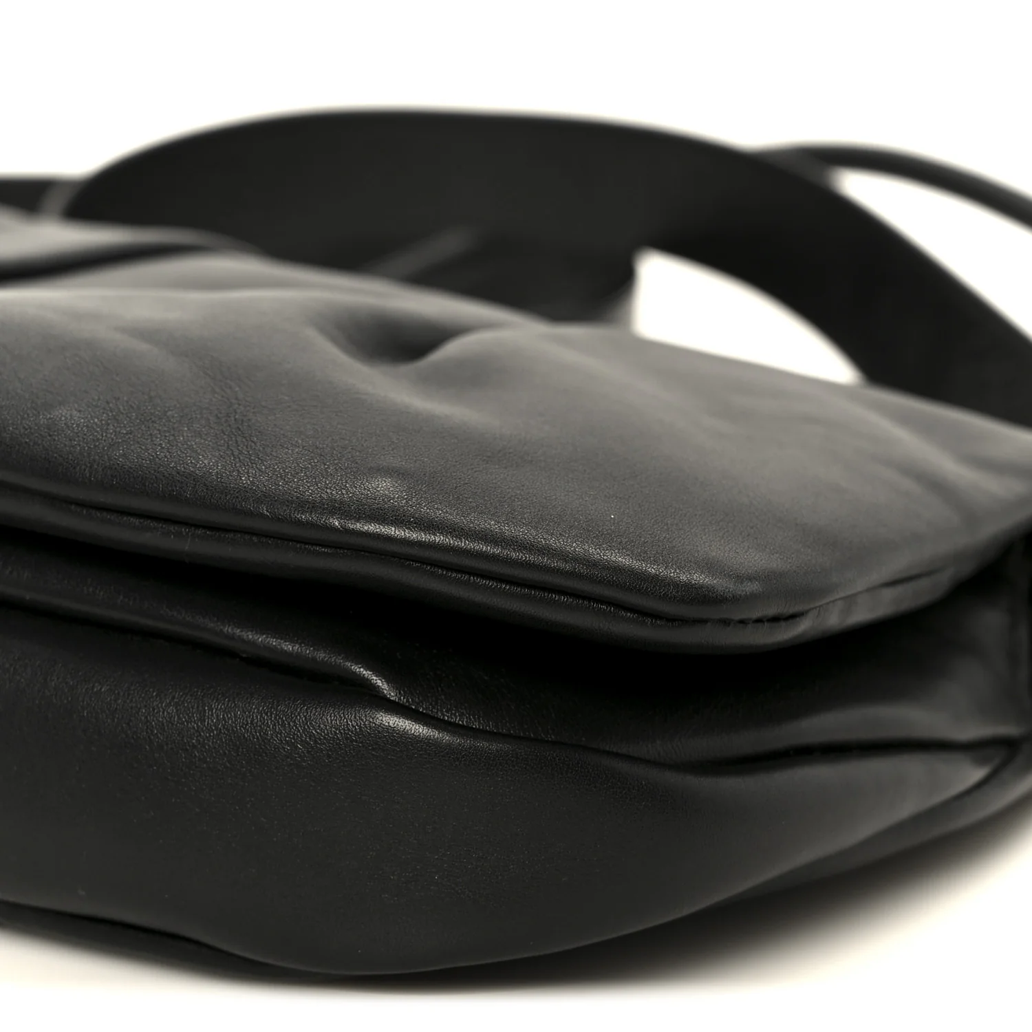 Shiny Nappa Calfskin Paseo Satchel Black - Image 9