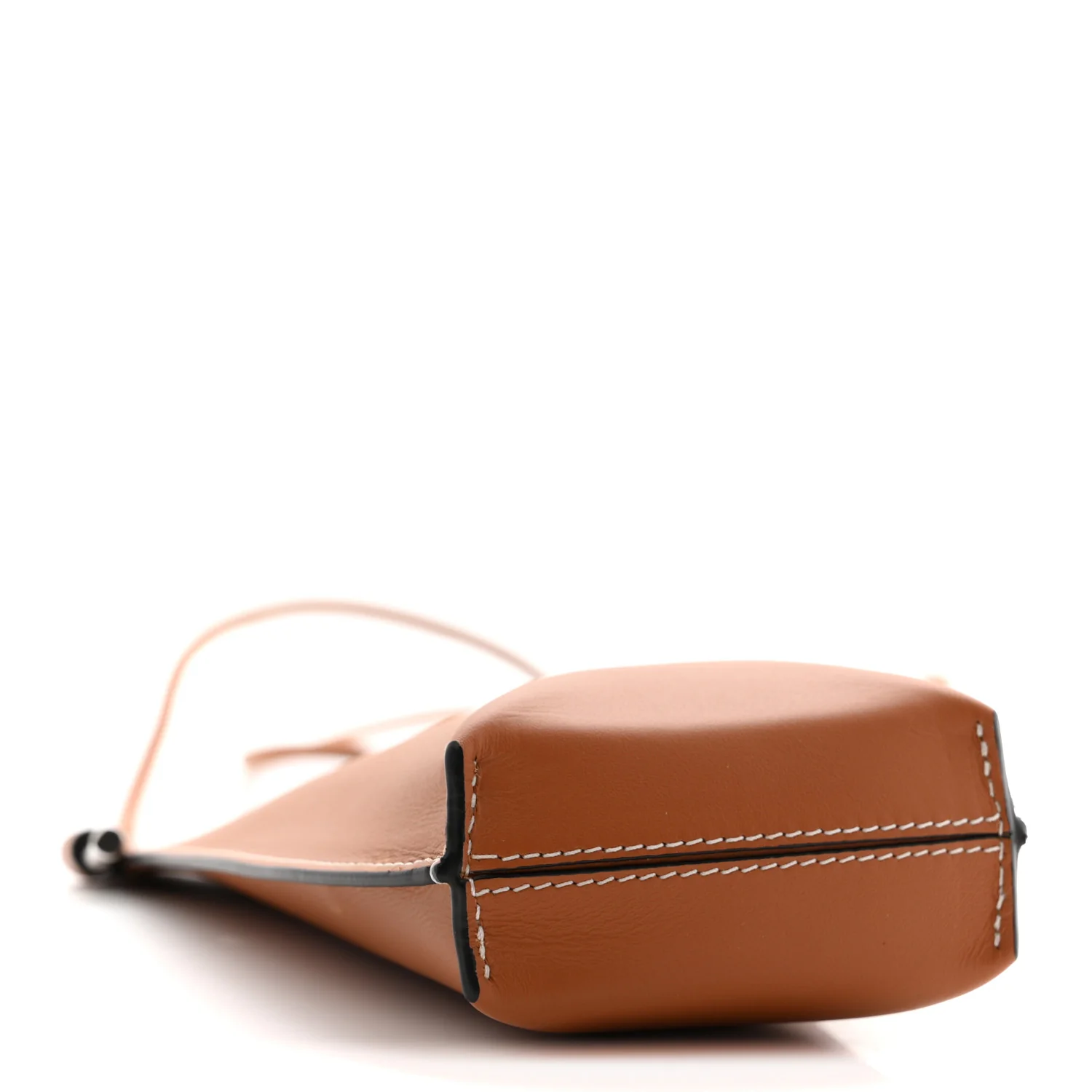 Smooth Calfskin Anagram Phone Pouch Tan - Image 4