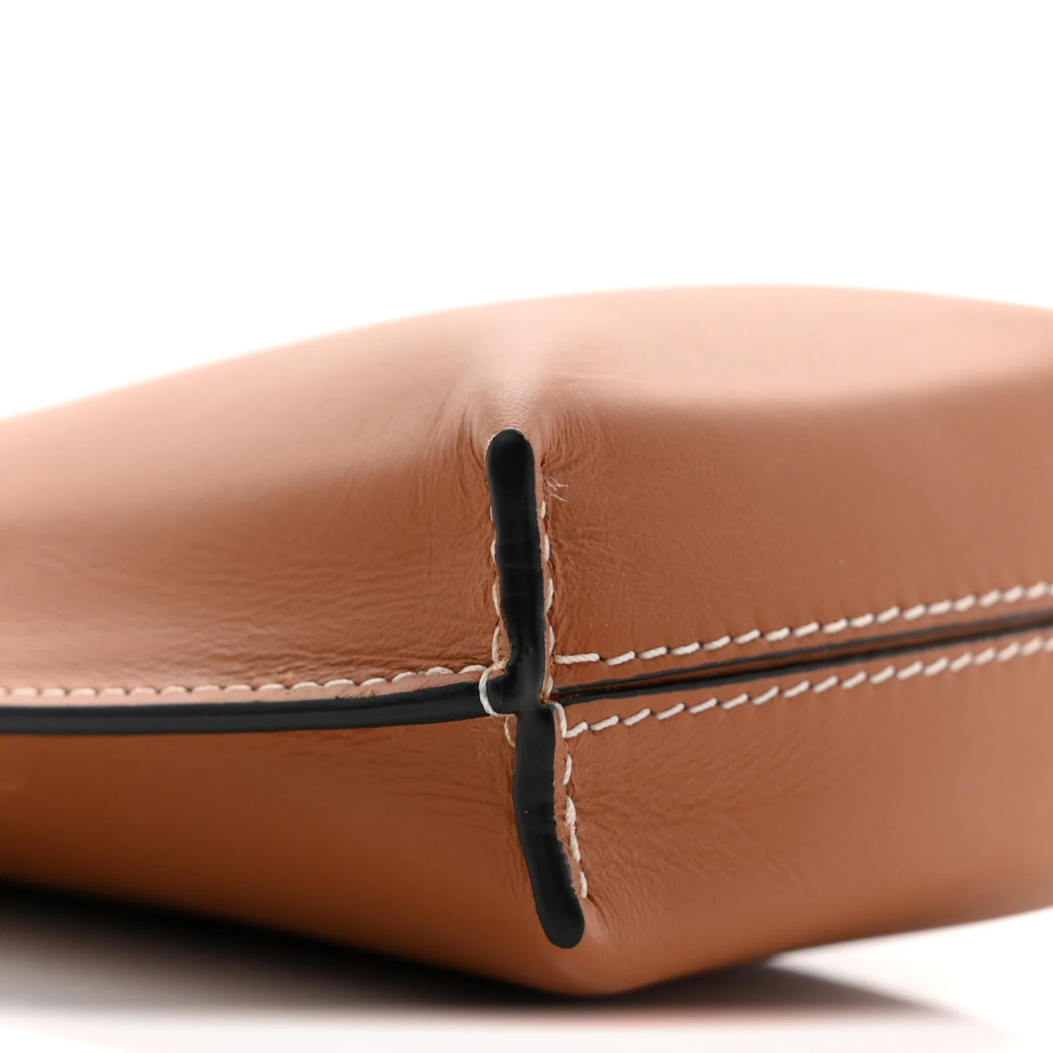 Smooth Calfskin Anagram Phone Pouch Tan - Image 8