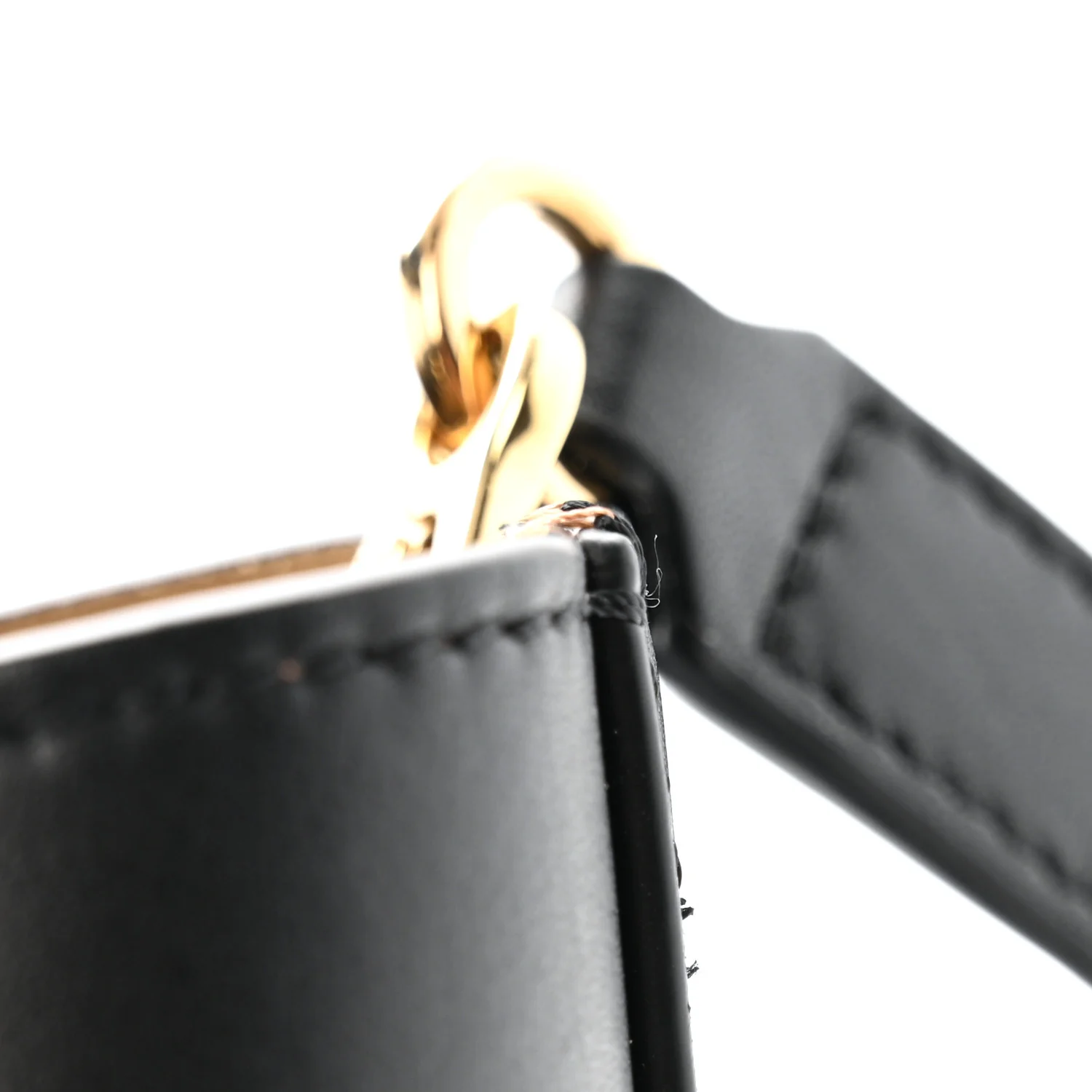 Smooth Calfskin Mini Pebble Bucket Bag Black - Image 11