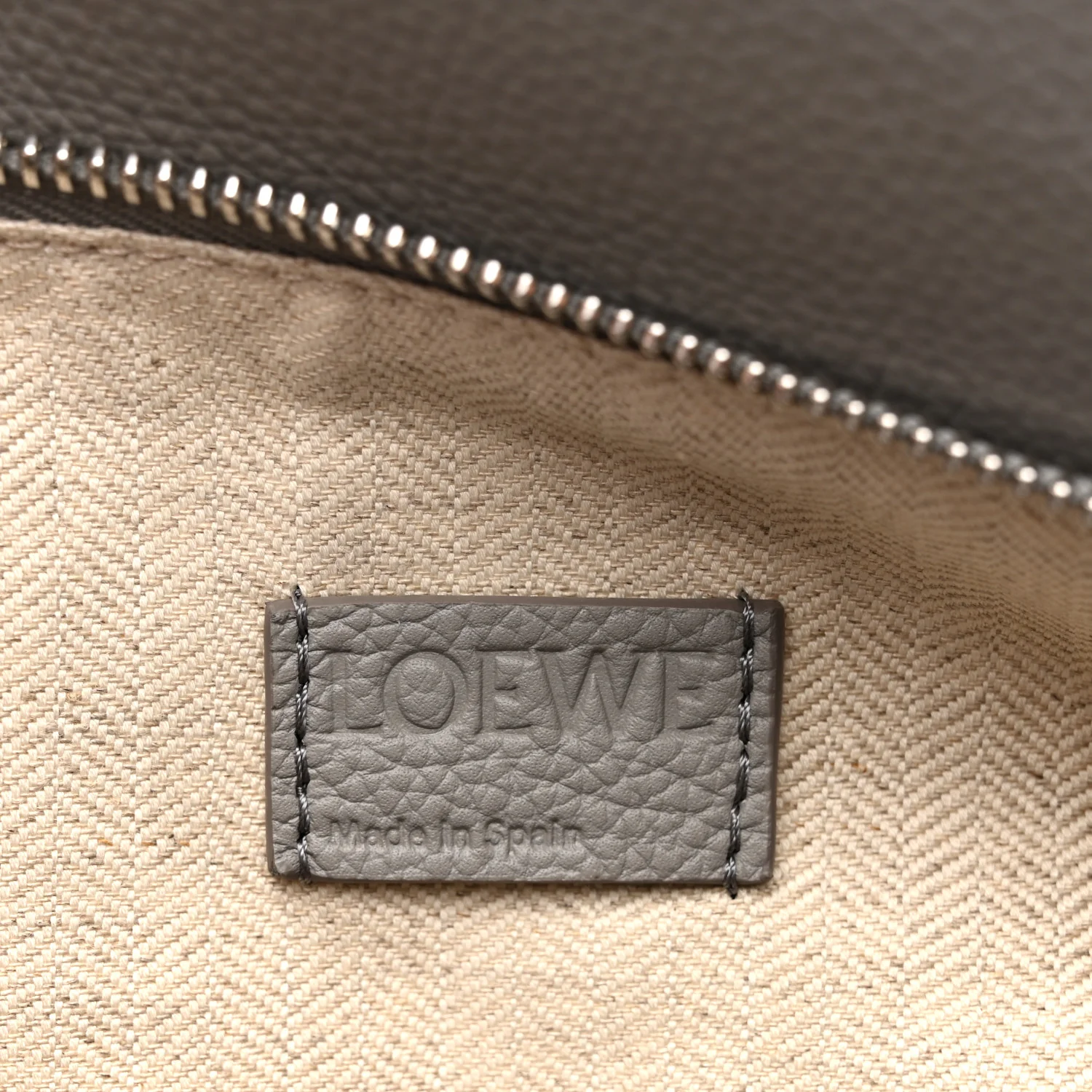 Soft Grained Calfskin Small Puzzle Edge Bag Pearl Grey - Image 6