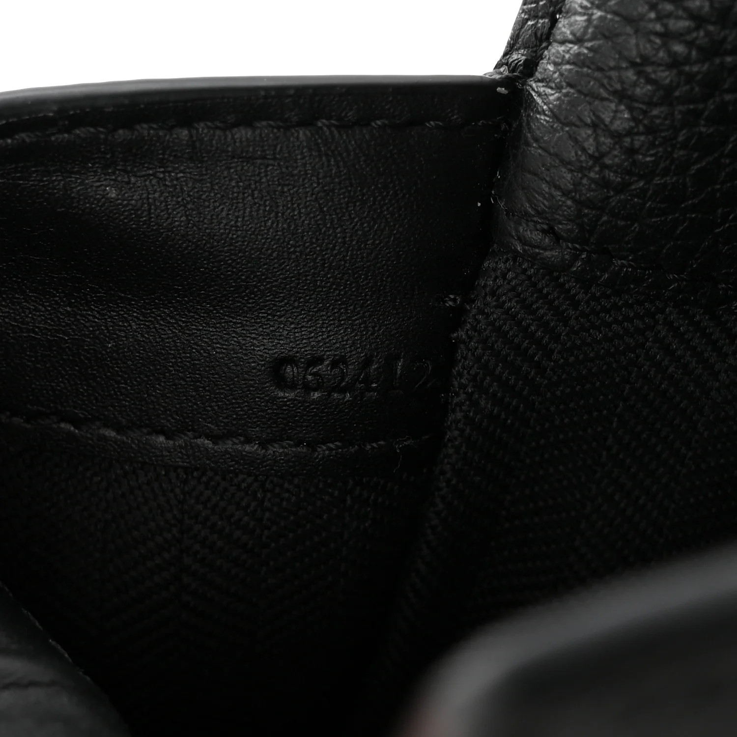 Soft Grained Calfskin Vertical T-Pocket Crossbody Bag Black - Image 8