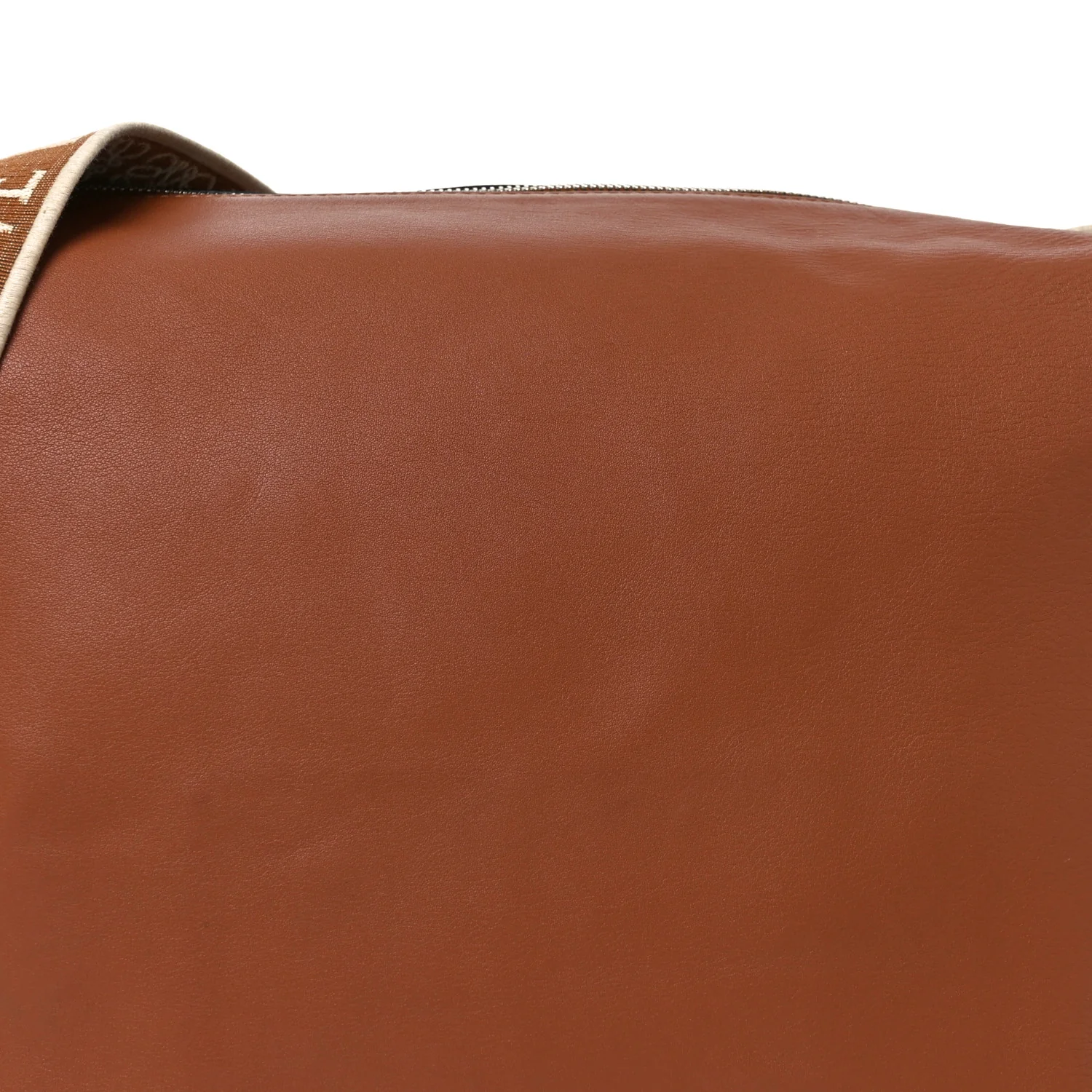 Supple Smooth Calfskin Jacquard Cubi Crossbody Bag Tan - Image 7