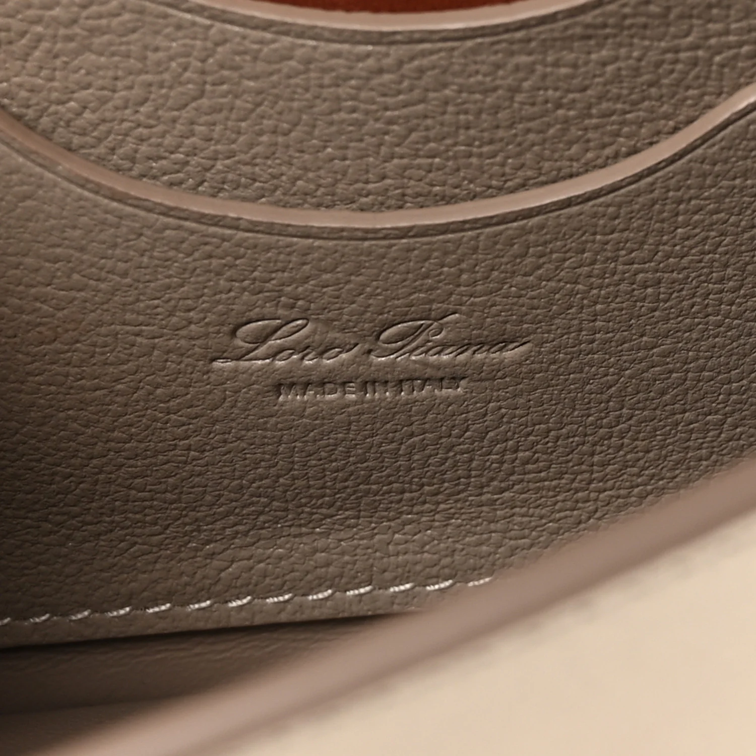 Grained Calfskin Extra Pochette Snowflakes Dove Antique Silver - Image 6