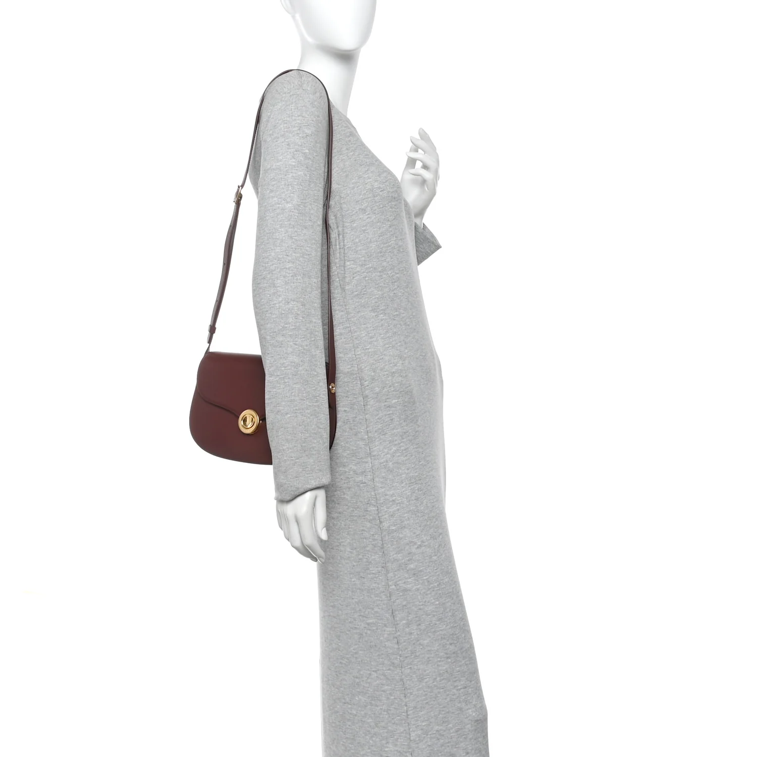 Grained Calfskin Ghiera Bag Azuki Beans - Image 2