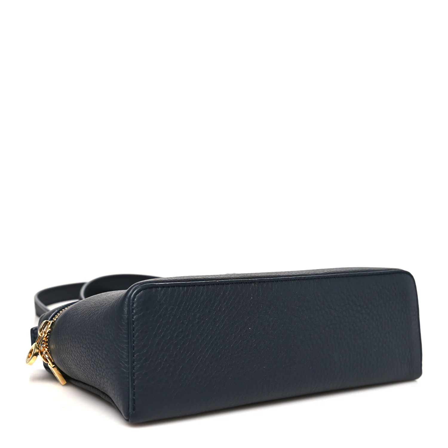 Grained Calfskin L19 Extra Pocket Pouch Navy - Image 4