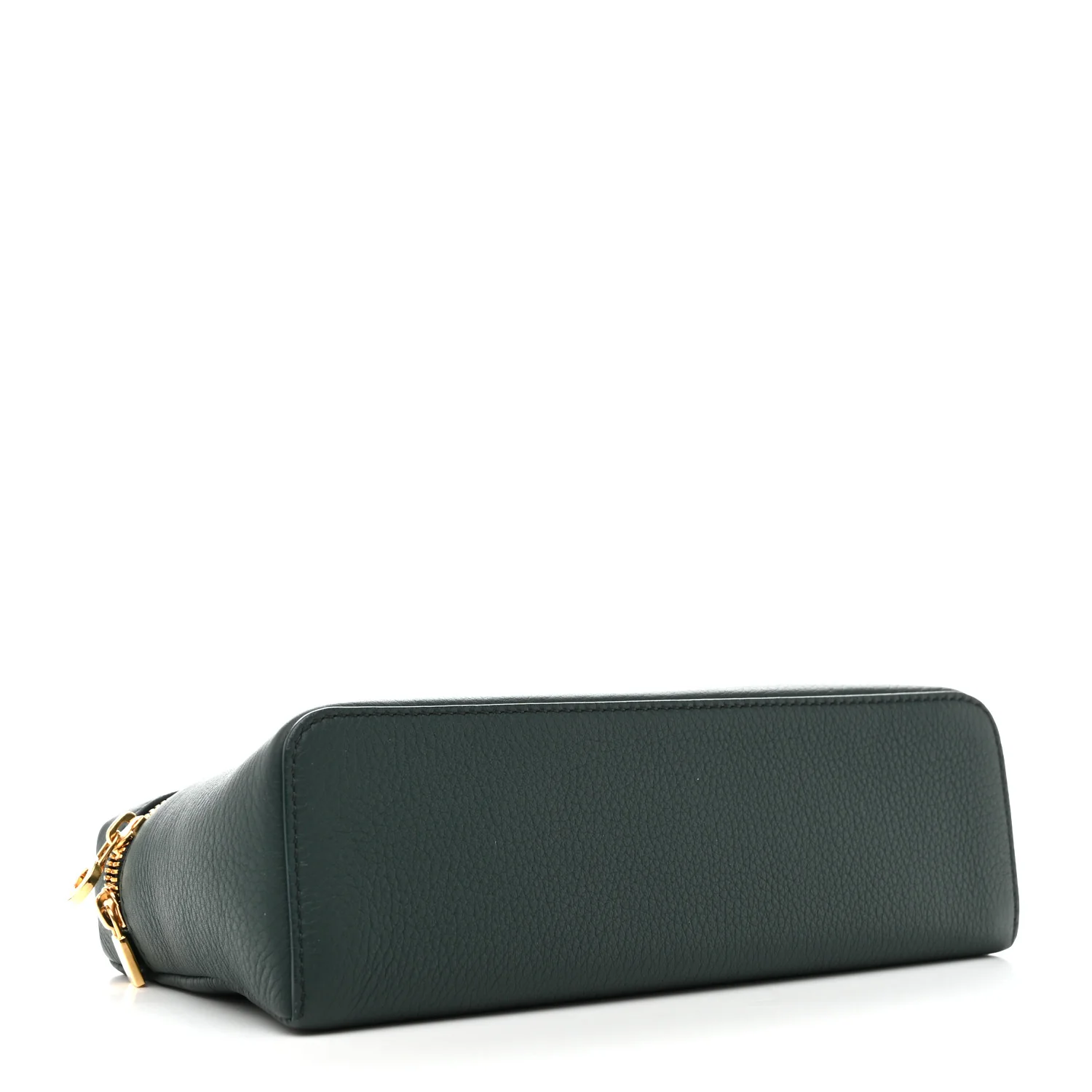 Grained Calfskin L19 Extra Pocket Pouch New Petrolio - Image 4