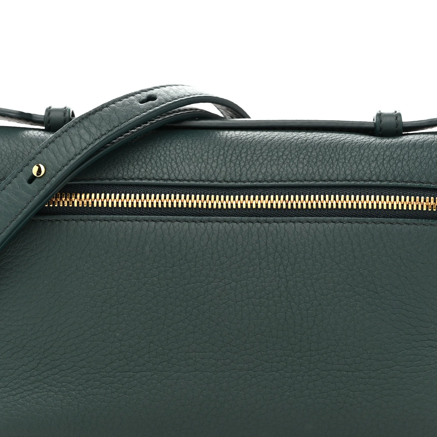 Grained Calfskin L19 Extra Pocket Pouch New Petrolio - Image 7