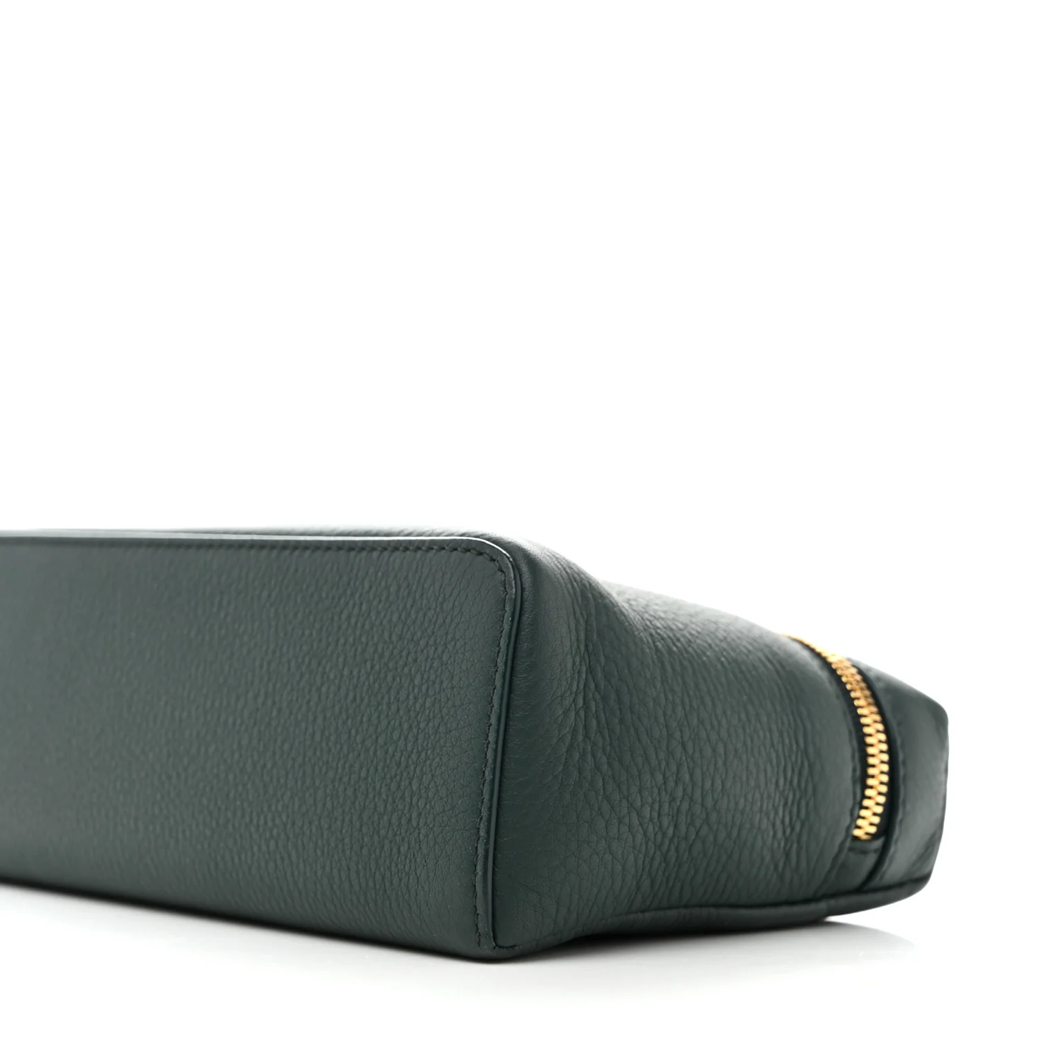 Grained Calfskin L19 Extra Pocket Pouch New Petrolio - Image 9