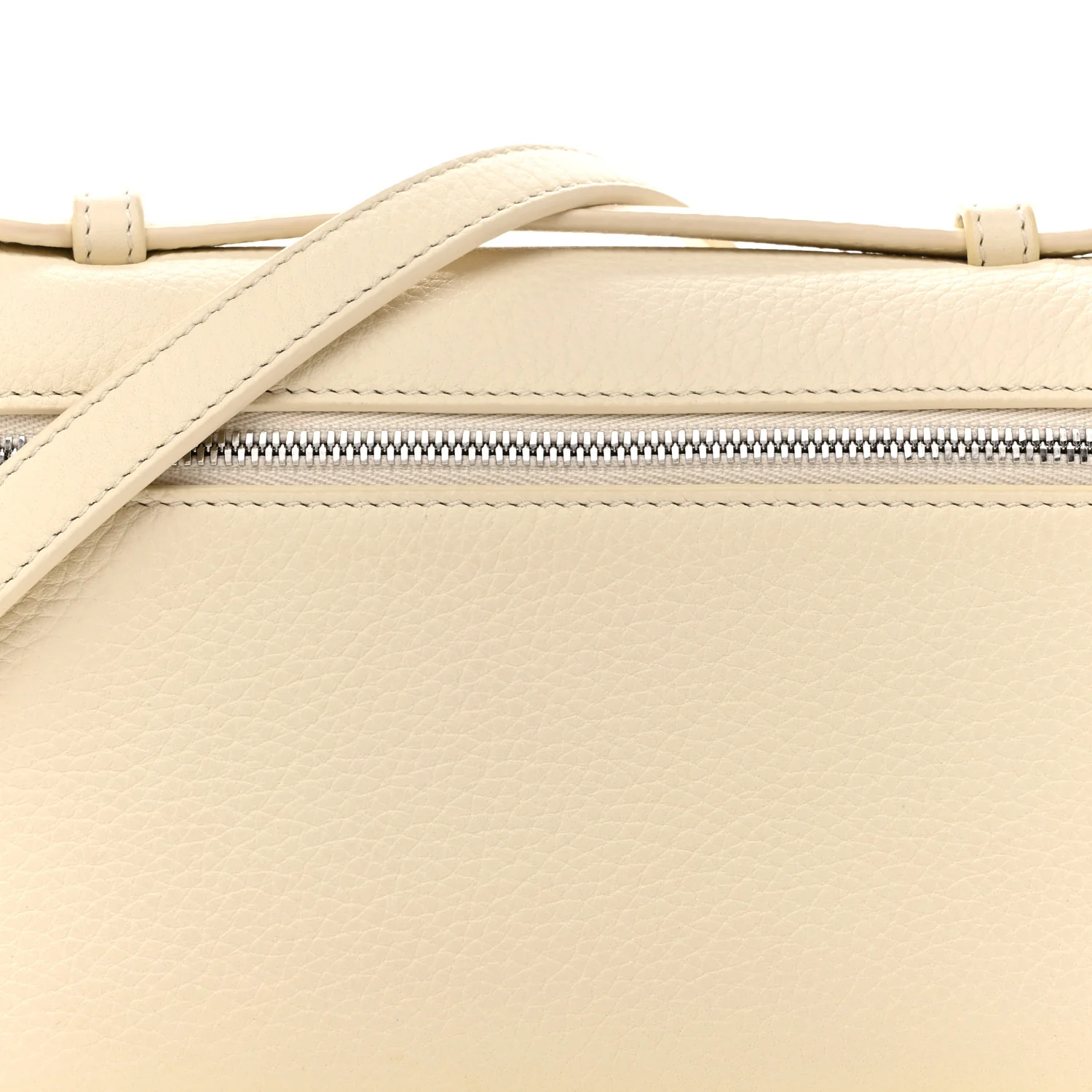 Grained Calfskin L19 Extra Pocket Pouch Whisper White - Image 7