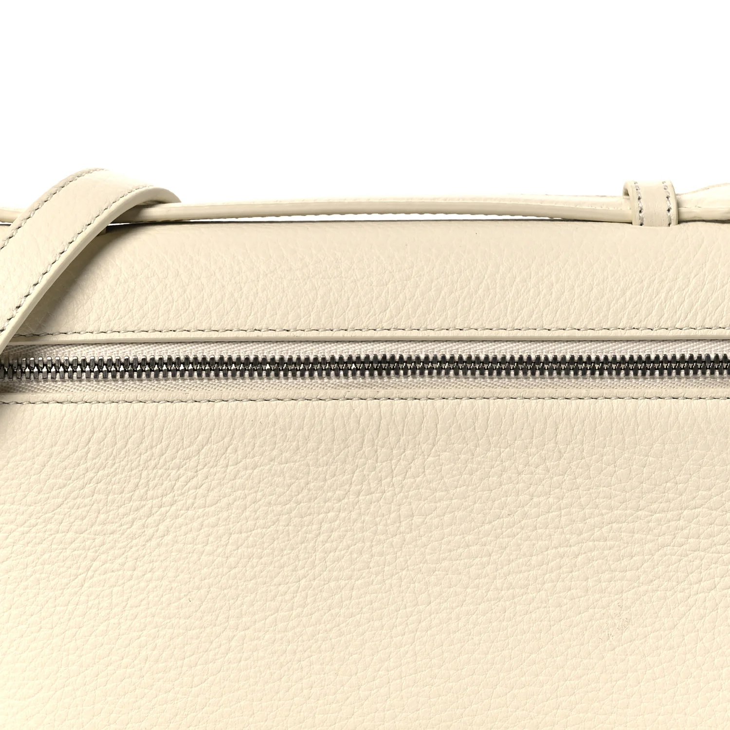 Grained Calfskin L19 Extra Pocket Pouch Whisper White - Image 7