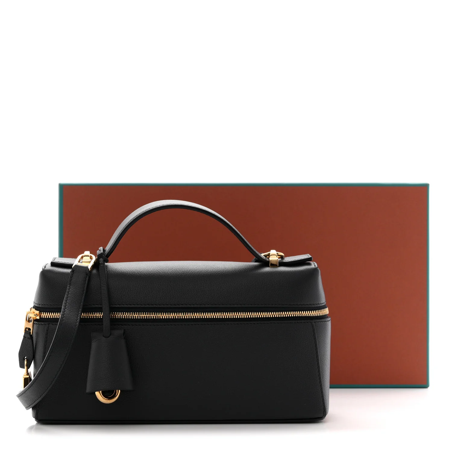 Grained Calfskin L23 Extra Bag  Blue Navy Sun Gold - Image 11