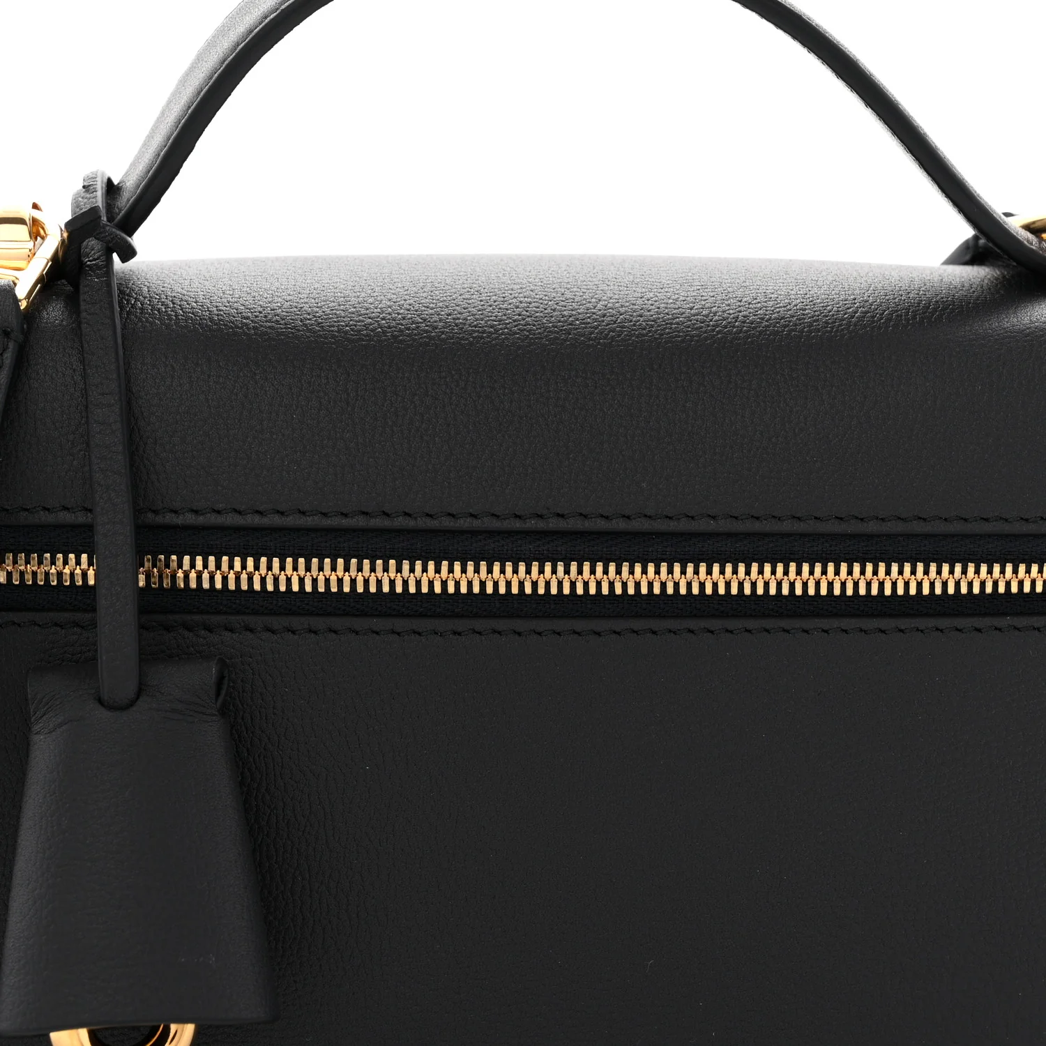 Grained Calfskin L23 Extra Bag  Blue Navy Sun Gold - Image 8