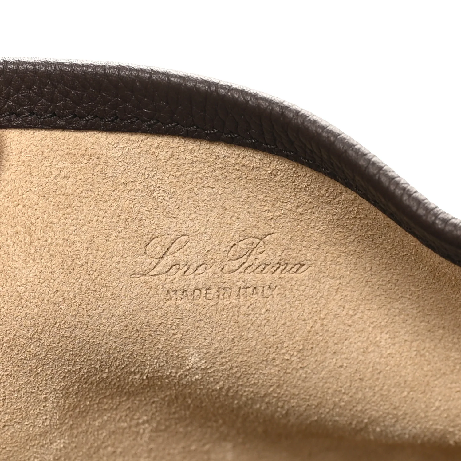 Grained Calfskin Micro Bale Bag Dark Chocolate Licorice - Image 7